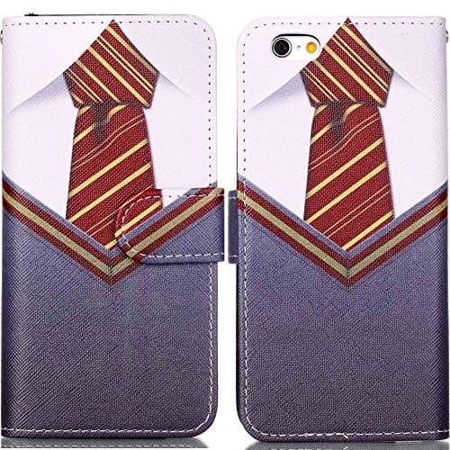 Iphone SE Case, Iphone 5S Wallet Case - Hogwarts Gryffindor Uniform Pattern Premium PU Leather Wallet Case Stand Cover with Card Slots Cash Compartment for Apple iphone 5 5S iphone SE