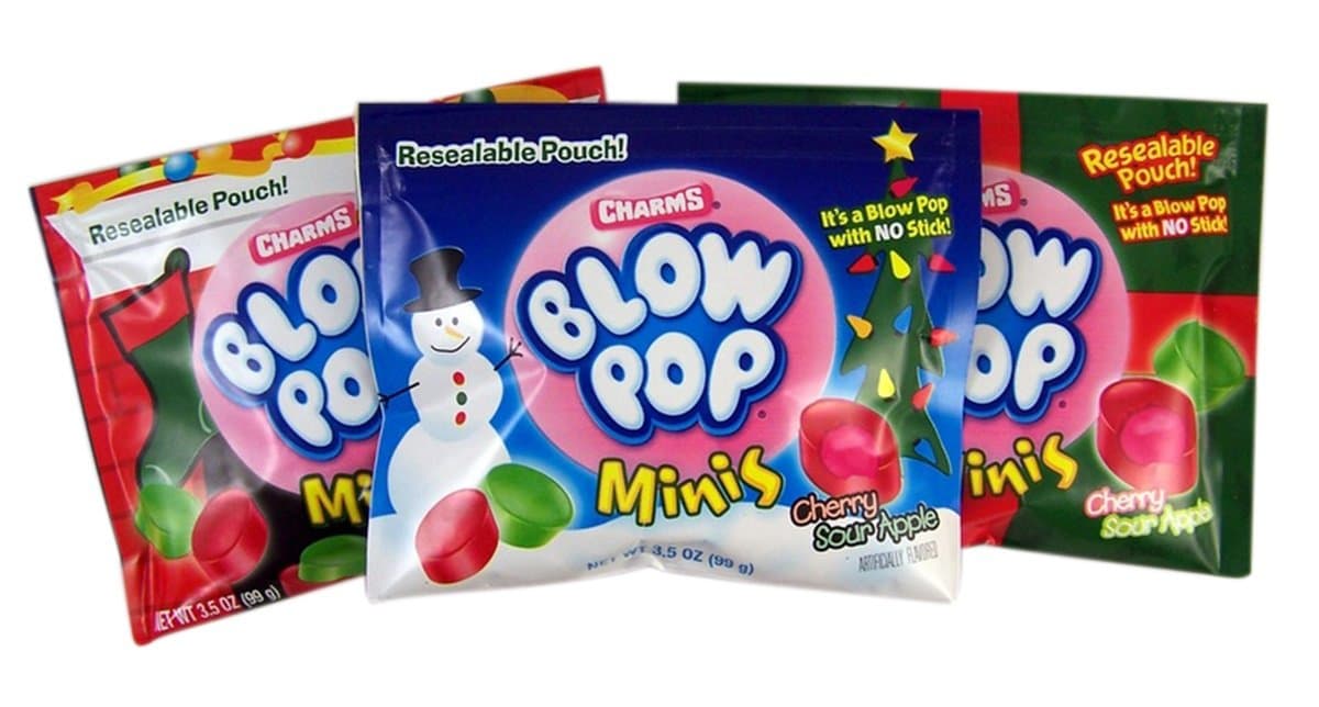 Christmas Charm's Blow Pop Minis (3 Pack)