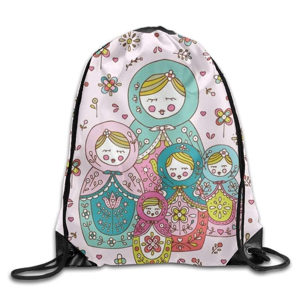 Zmacppm Cute Clouds Cool Teens Drawstring Backpack Lightweight String Bags Gym