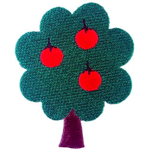 Apple Tree Embroidered Iron on Patch