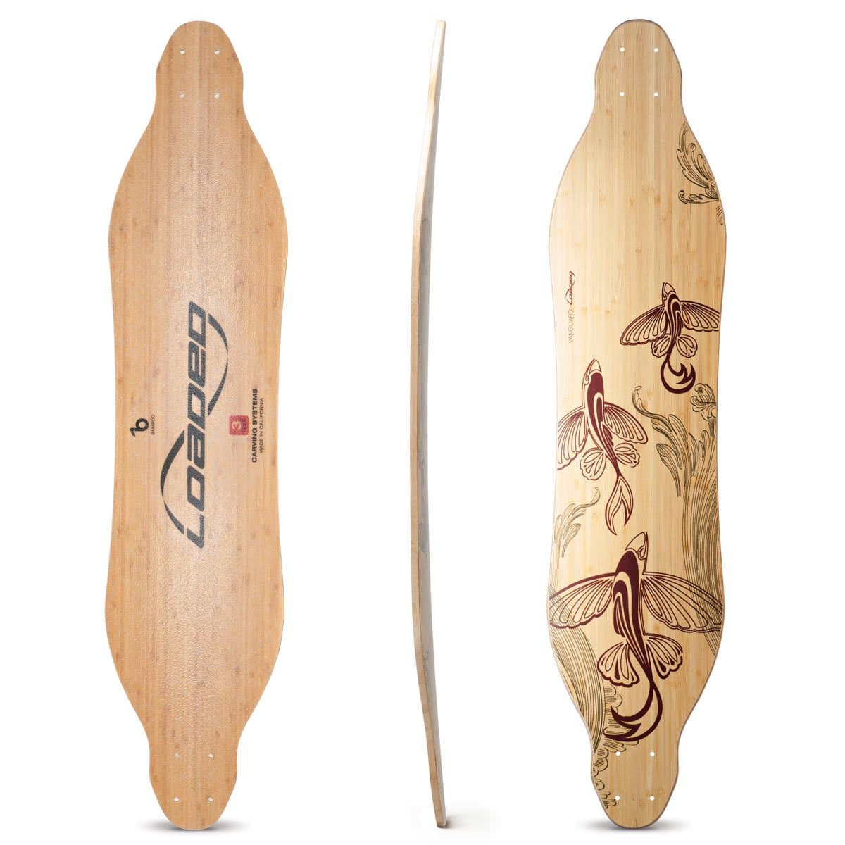 Loaded Boards Vanguard Bamboo Longboard Skateboard Deck