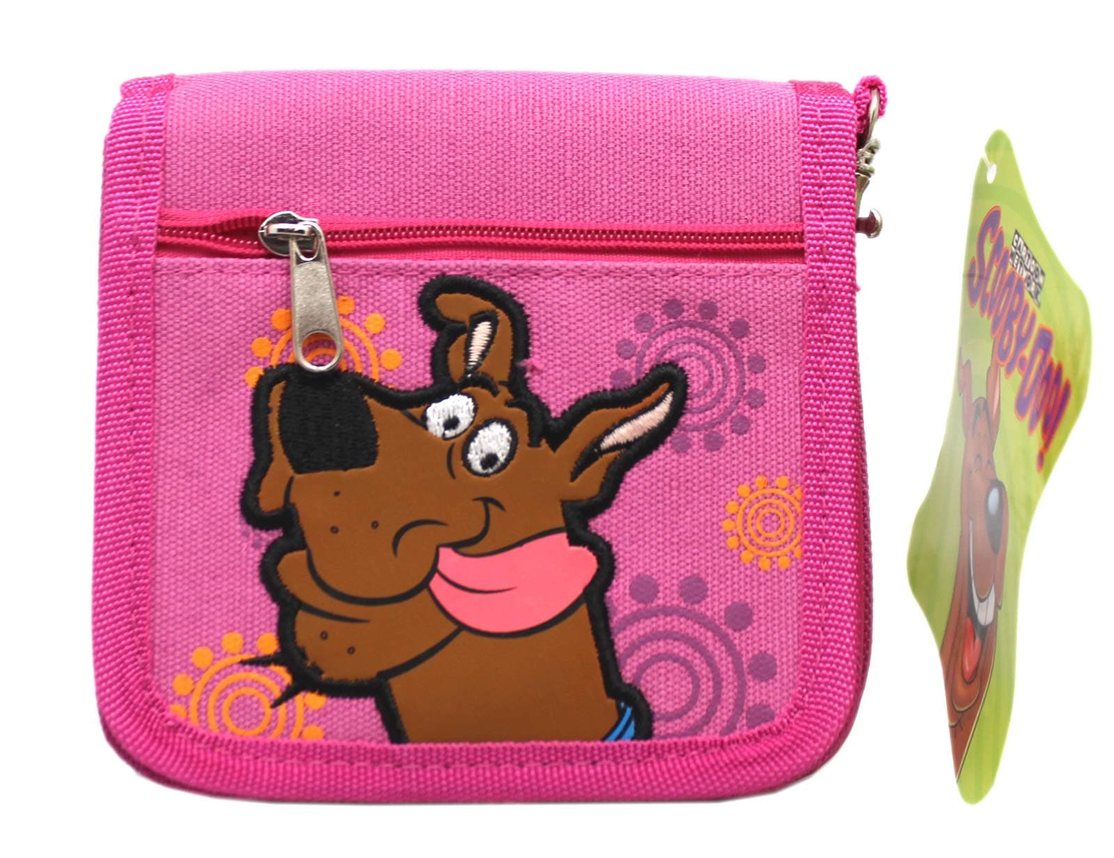 Scooby-Doo! Magenta Colored Fabric Soft Touch Patch Mini Purse Wallet