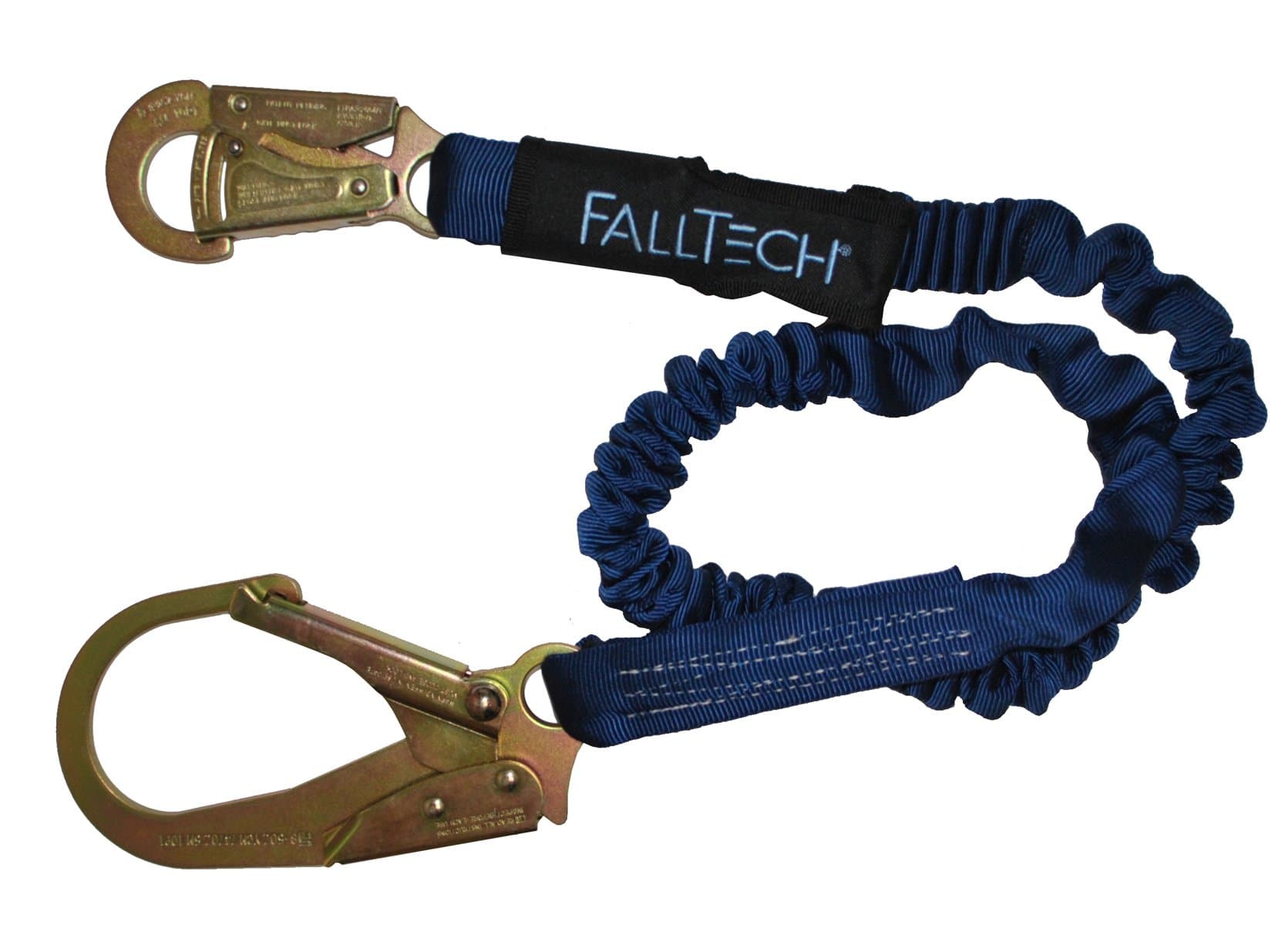 FallTech 82403 ElasTech 6-Foot Shock Absorbing Lanyard with Rebar Hook by FallTech