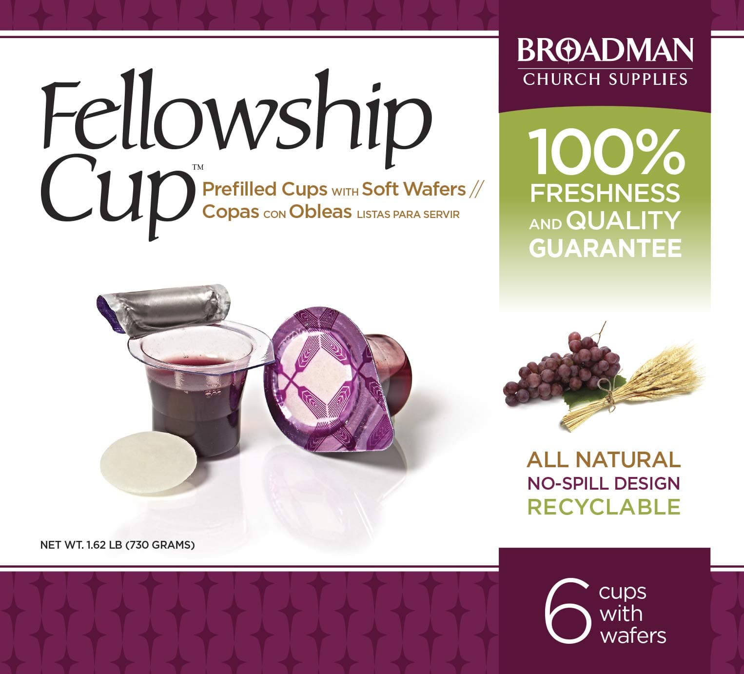 Fellowship Cup - Prefilled Communion Cups - 6 Count Box