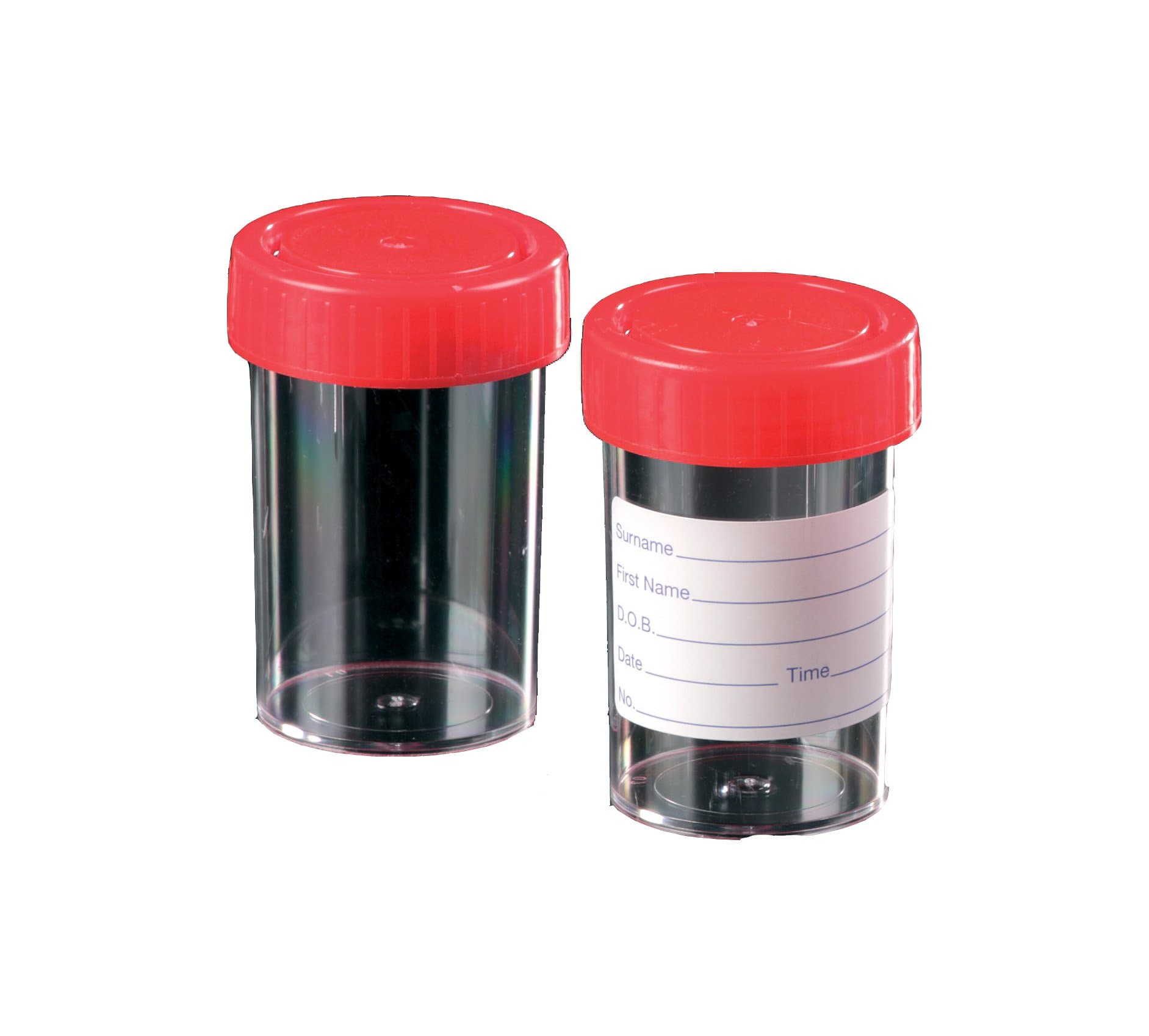 Deltalab 309502 Container Plastic Cap, No Label, 60 mL (Pack of 600)