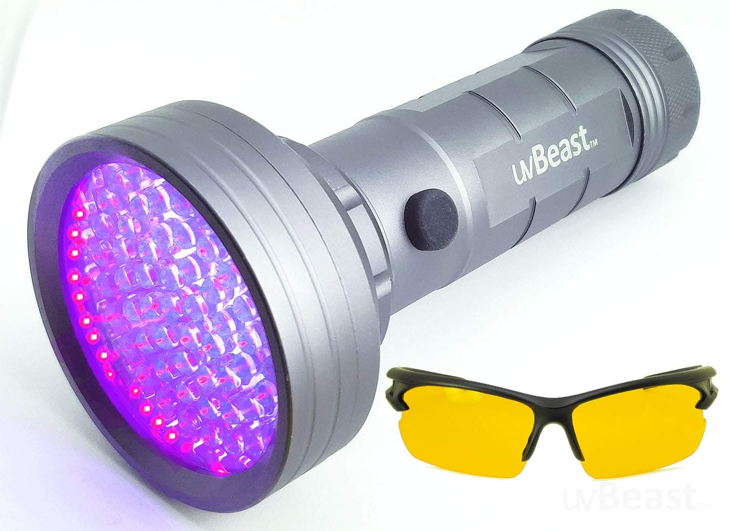 uvBeast NEW 68 LED 3 Modes – Compact Black Light UV Flashlight with HIGH POWER Beam 385-395nm - Best for Cat Dog Urine Detection Works Even in Ambient Light - Patented - Designed in UK