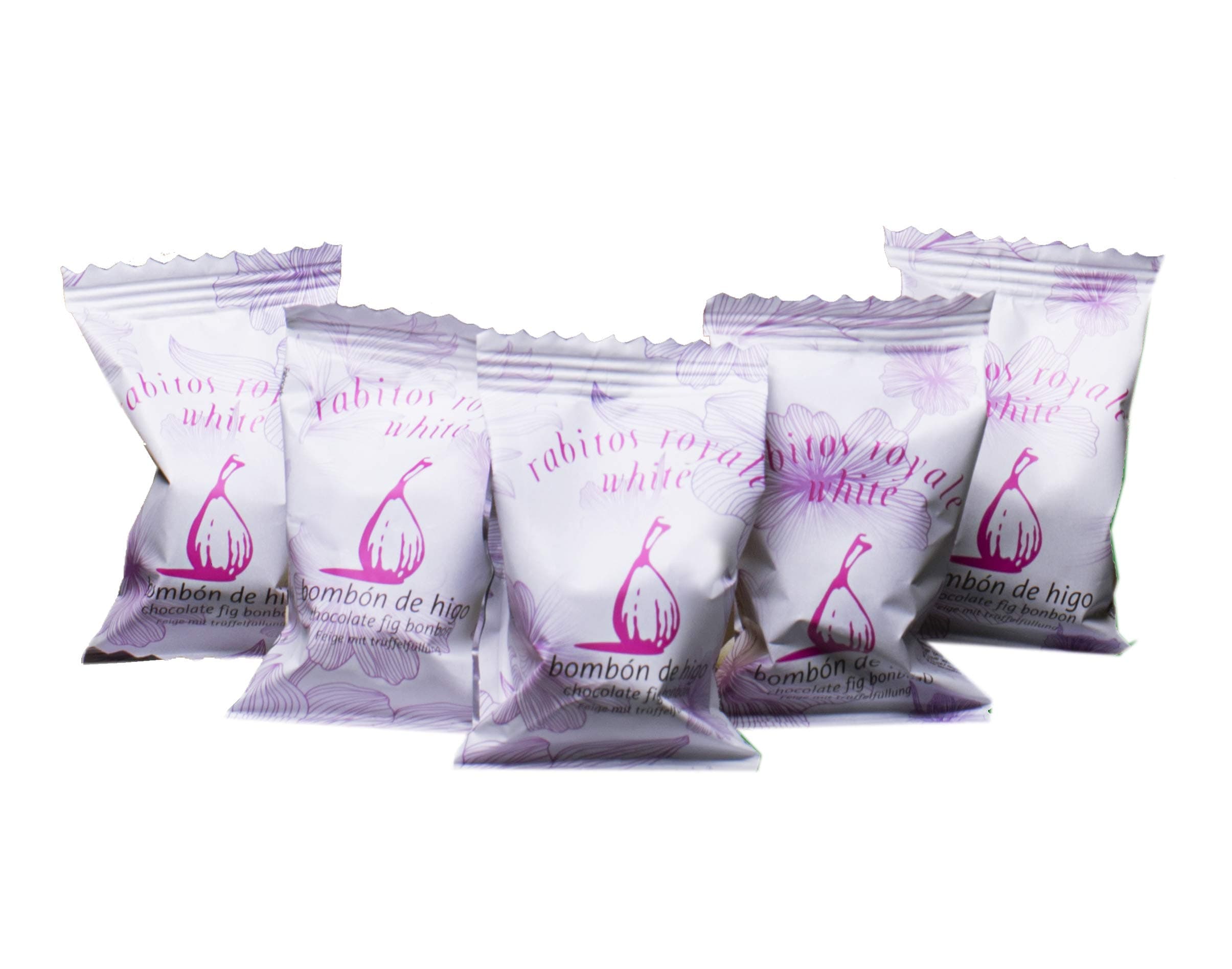 Rabitos Royale White Chocolate 30 Individually Wrapped Figs - Bulk