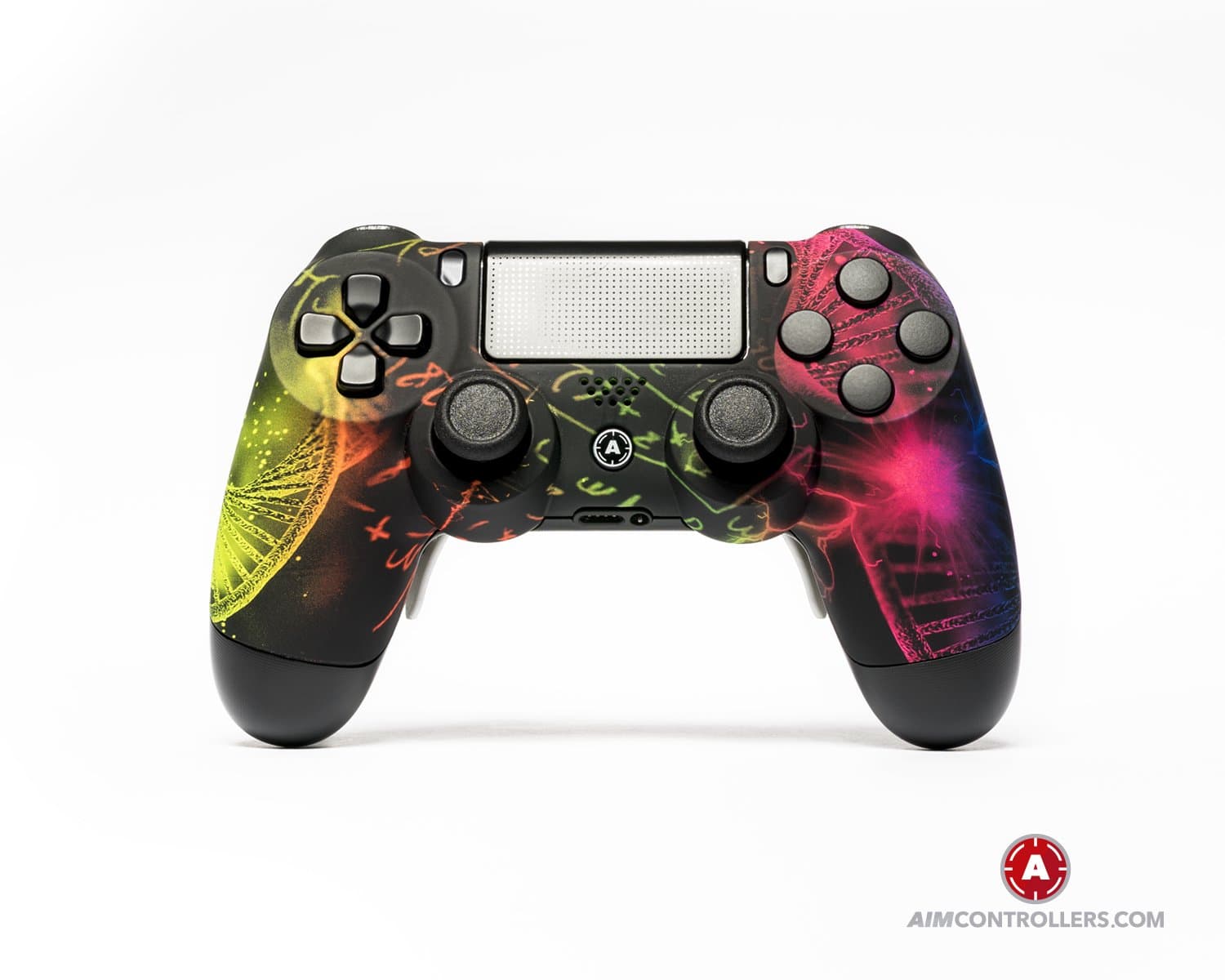 PS4 Slim DualShock 4 PlayStation 4 Wireless Controller - Custom AimController Genesis with 4 Paddles. Upper Left Square, Lower Left X, Upper Right Triangle, Lower Right O