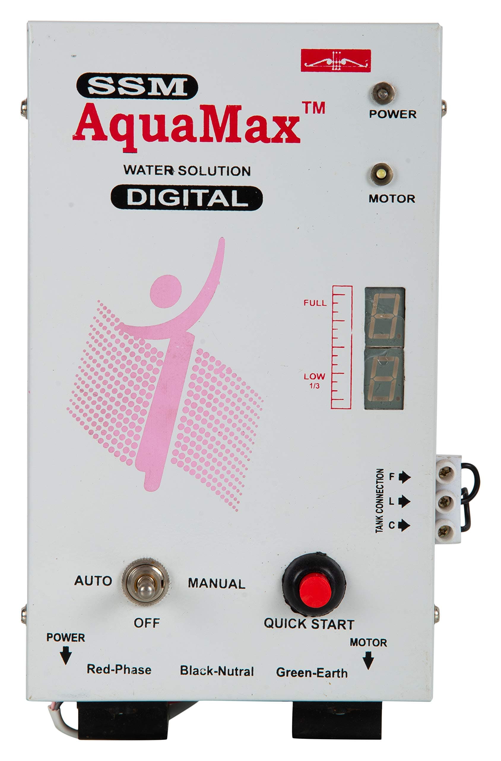 SSM AquaMax Plastic Automatic Water Level Controller 2-Levels Sub Pump/SUB-2 L (White, Standard Size)