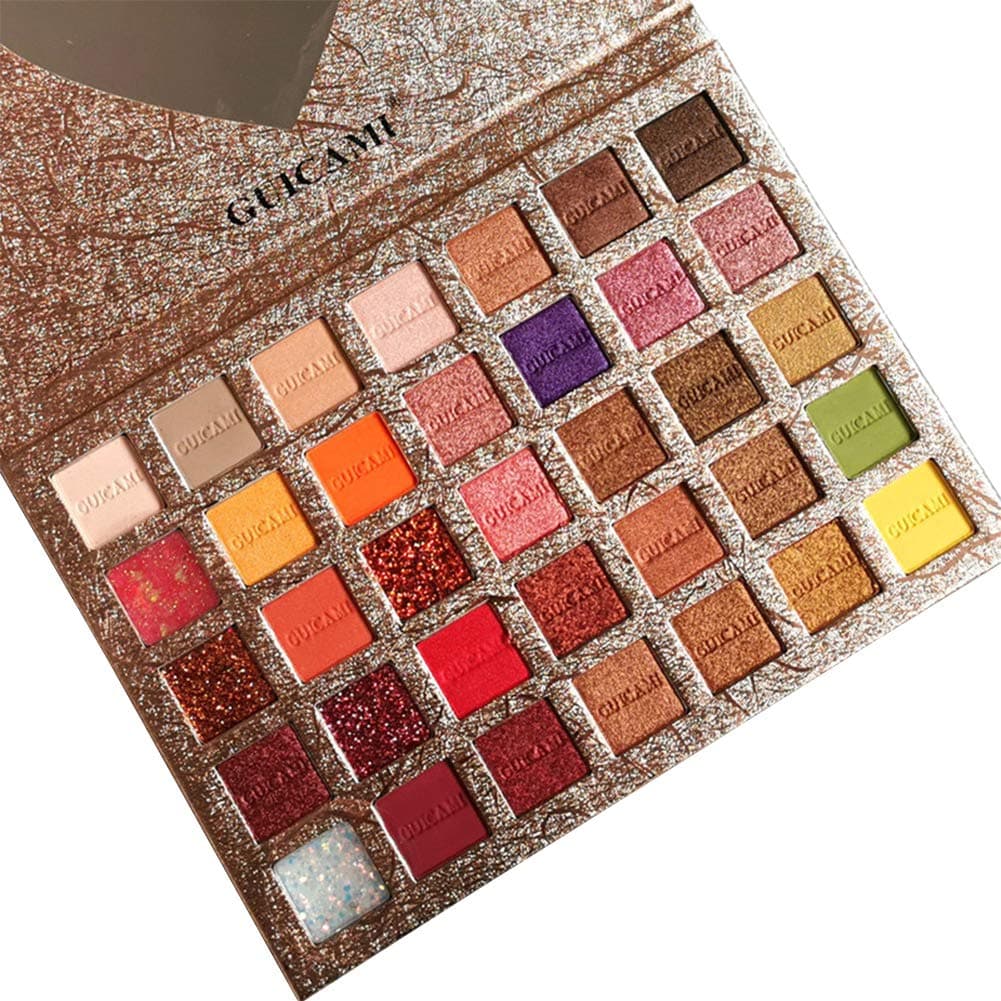 Champagne Eyeshadow Palette START MAKERS Makeup Kit Blendable Long Lasting Multi Reflective Shimmer Matte Glitter Pressed Pearls Eye Shadow Makeup palette Cosmetics