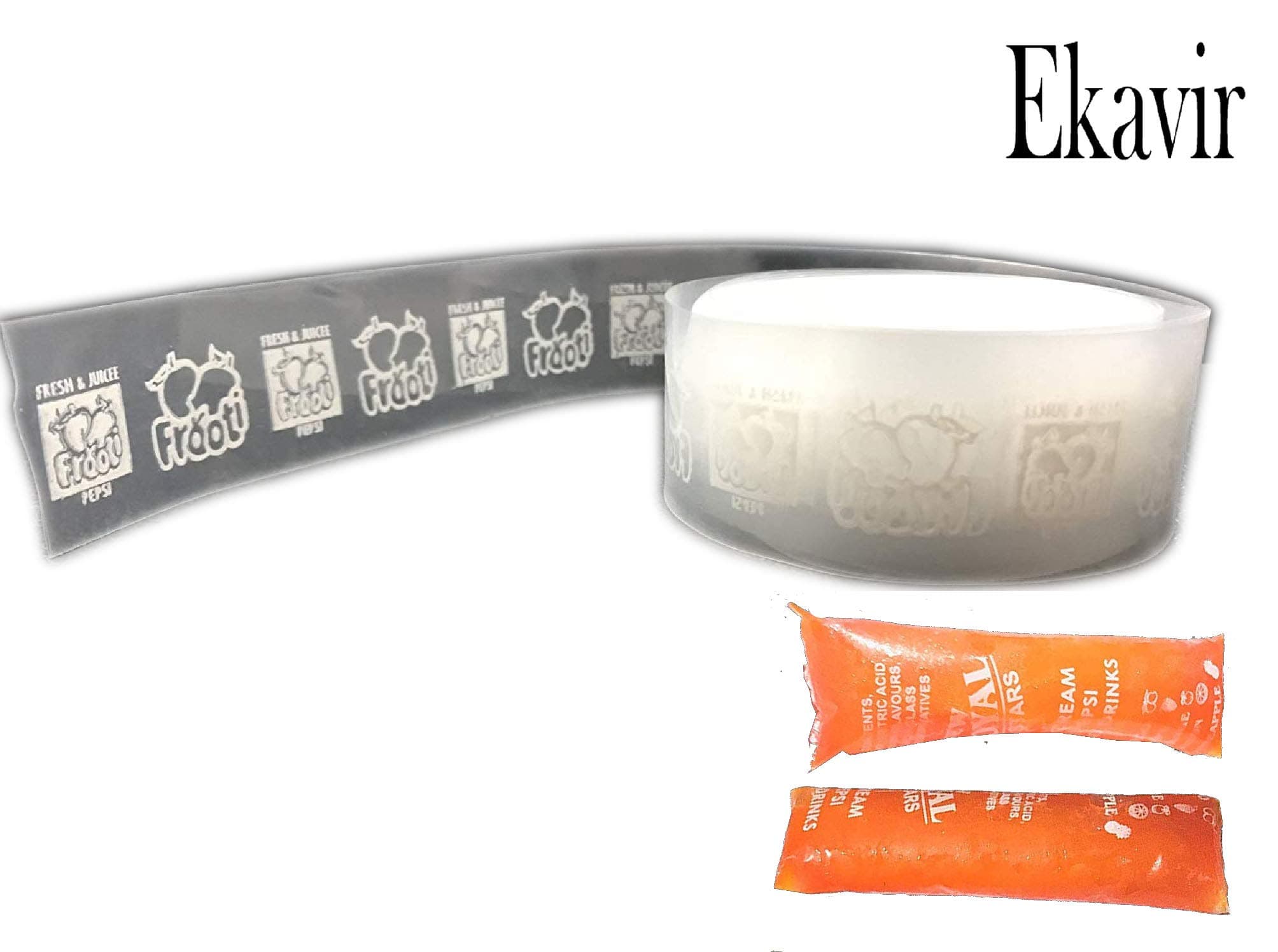 Ekavir Pepsi Roll/Ice Candy/Liquid Candy Making Roll 60 Micron 100% Pure Virgin LDPE material (Pack of 5)