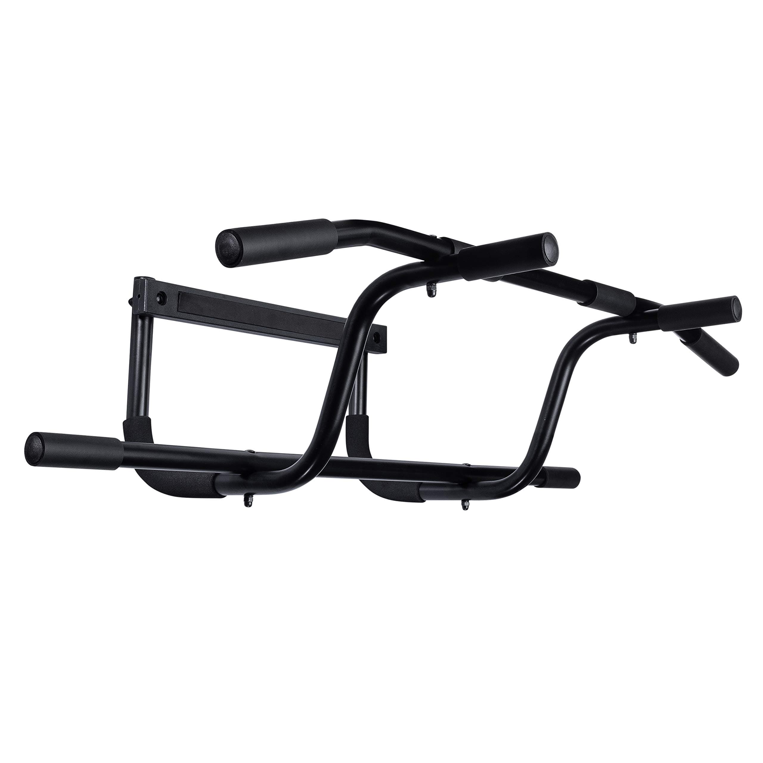 NYA Sleek, Black, Gear Doorway Pull UP BAR with Elevated BAR Sleek Black Pullup BAR