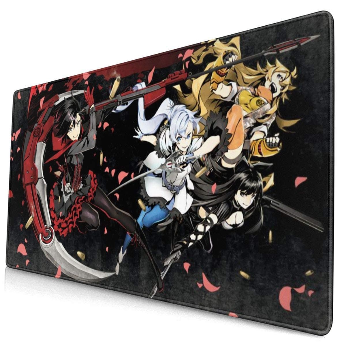 RWBY Large Mouse Pad Computer Game Pad 15.8 X 29.5 Inch Non-Slip Rubber Stitching Lock Mouse Pad Desktop Mouse Pad for Office/Home, Laptop, Long Mouse Pad