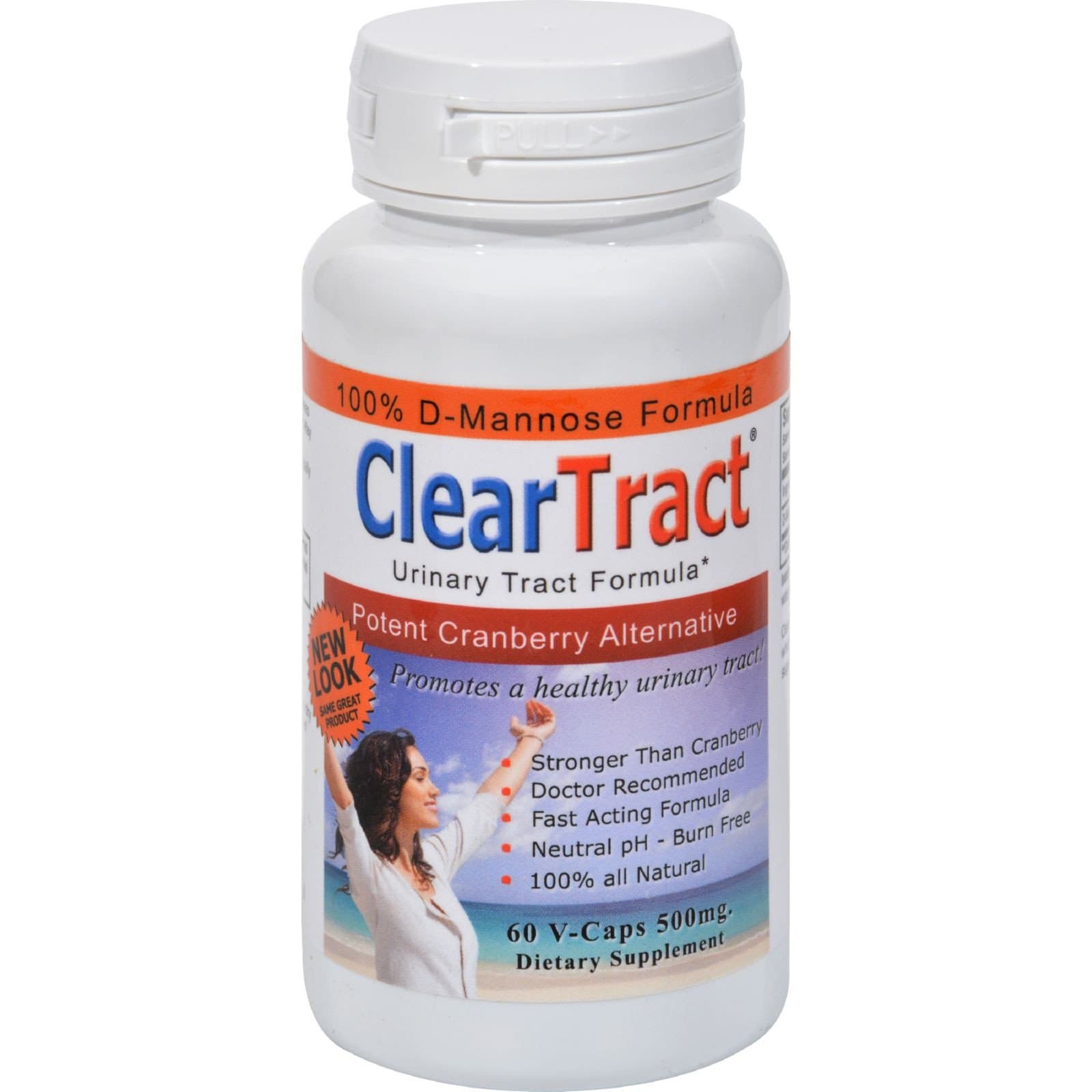 CleartractD-Mannose Formula - 500 mg - 60 Capsules