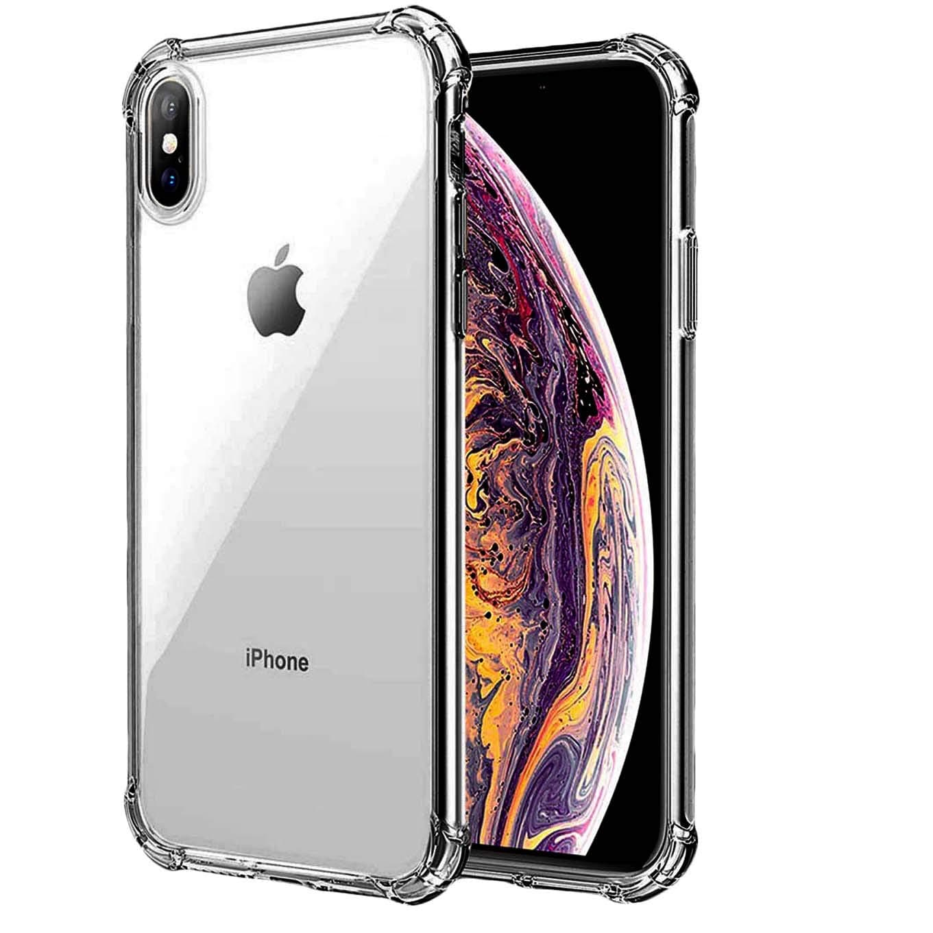 Case Compatible with iPhone Xs/X 5.8-Inch, Shock-Absorption Bumper Cover (Gray)
