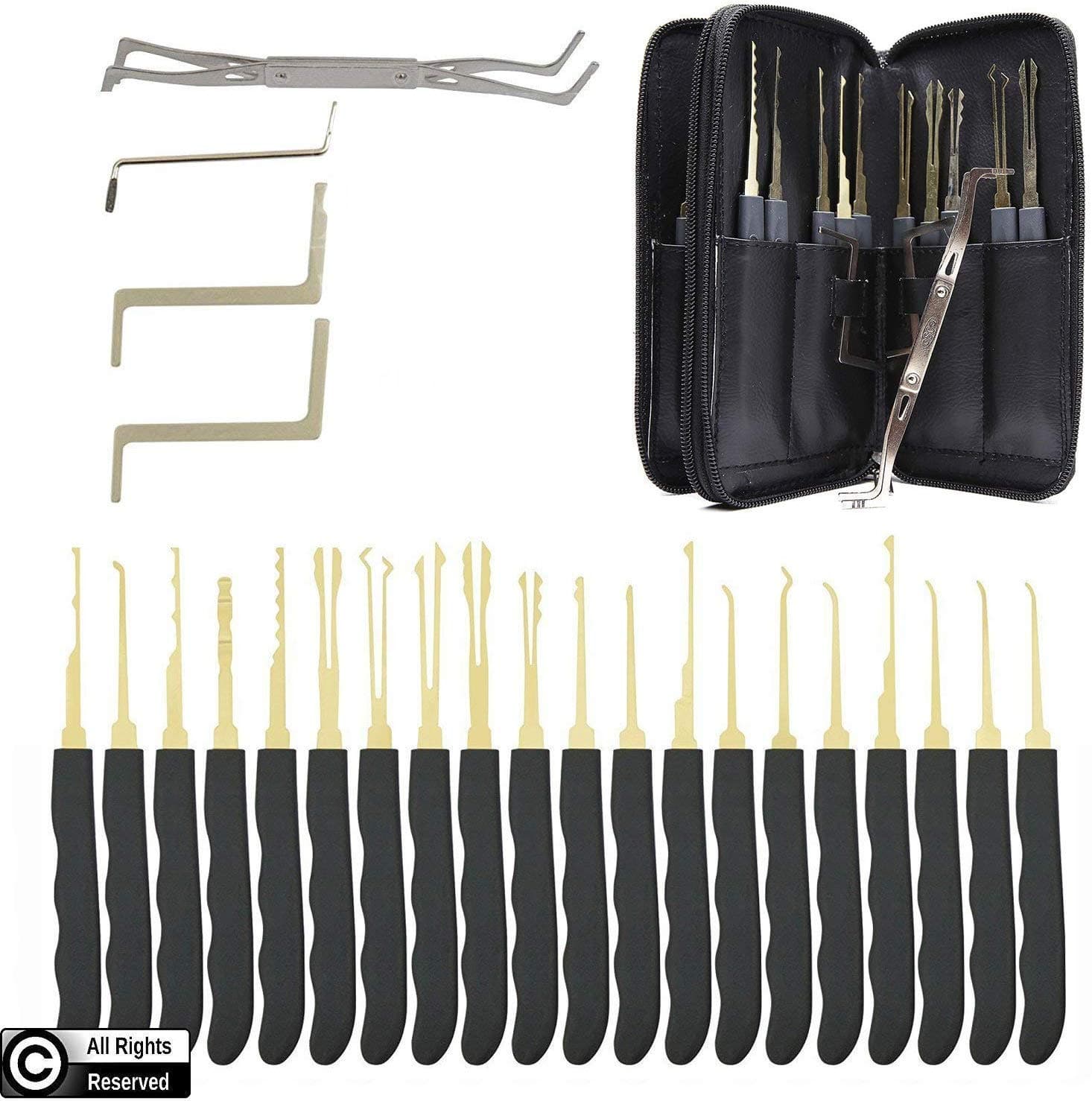 Lock Pick Set Broken Key Extractor Set Locksmith Supplies Hand Tool Key Remove Removal Hooks Furniture Hardware