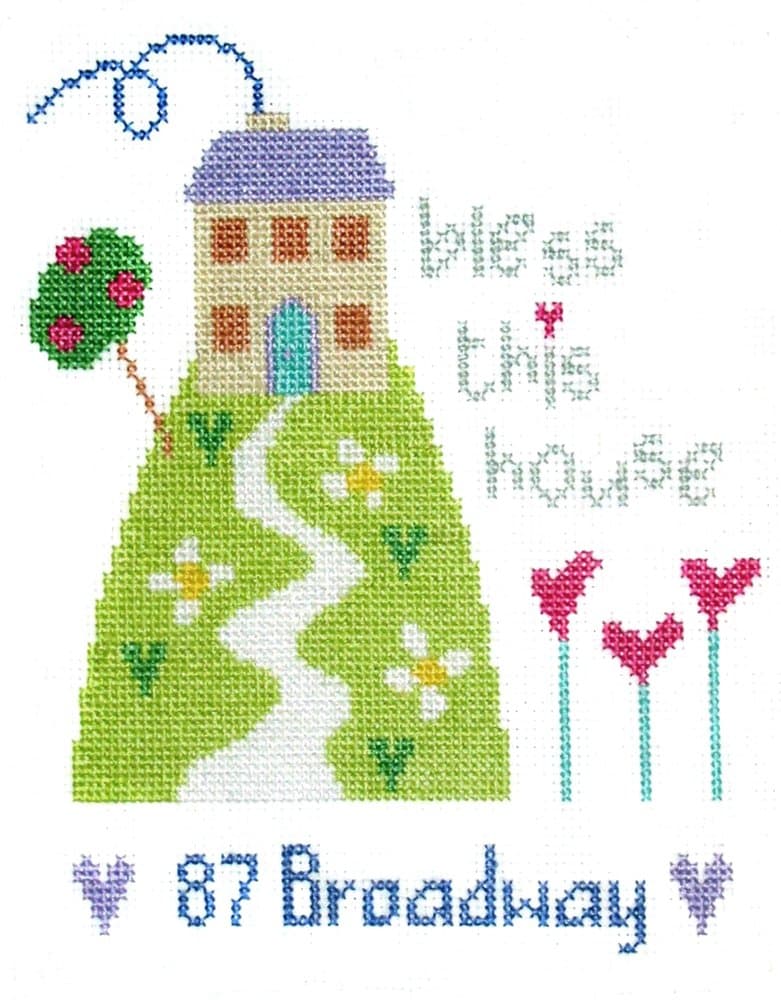 The Stitching Shed Address Sampler Cross Stitch Kit