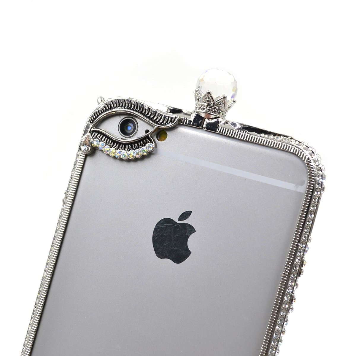 iphone 6s plus Case glitter Prime iphone 6s plus phone case Gsung Case cover faceplate crystals diamond sparkle jeweled design case (W Silve-5.5)