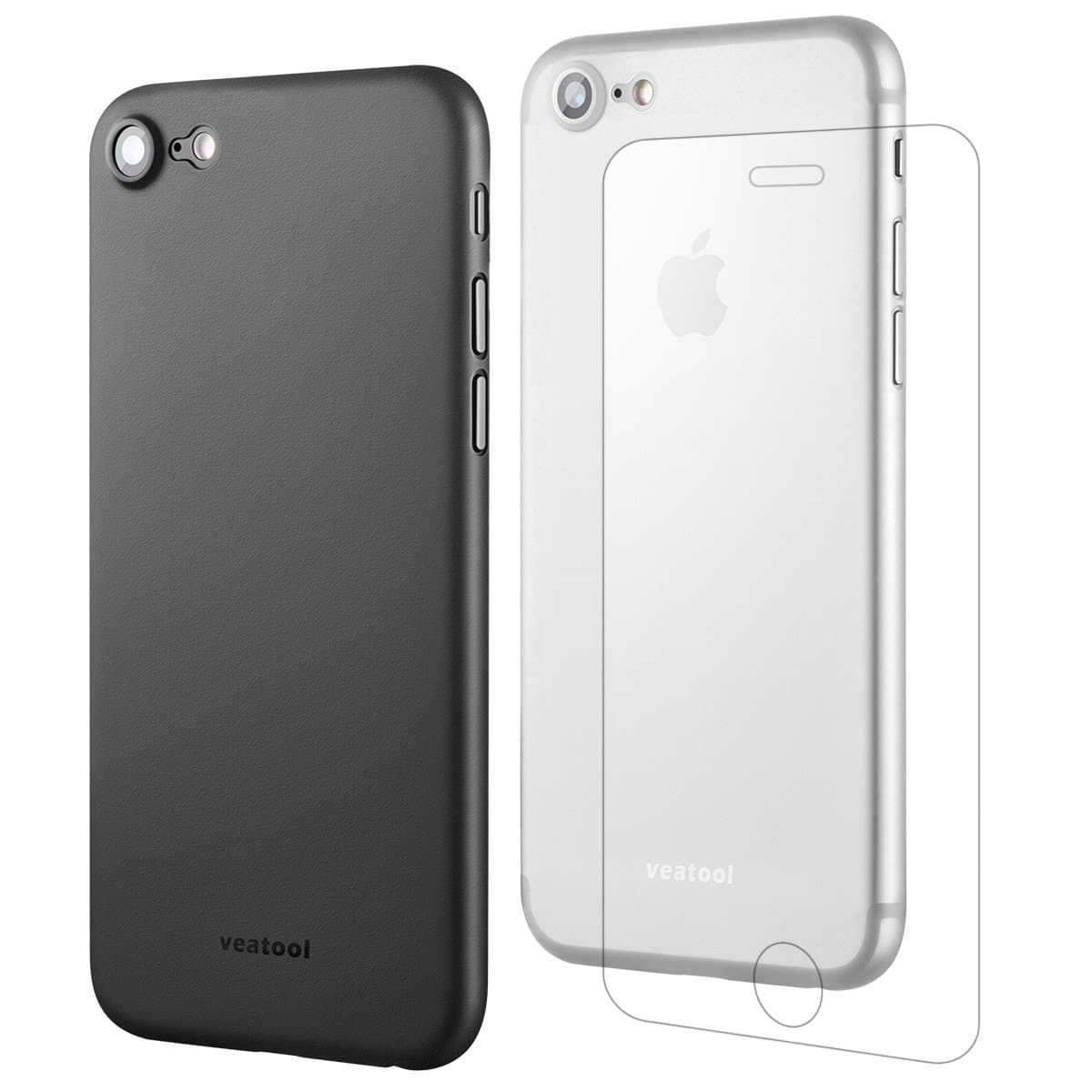 iPhone 7 Case, Veatool [2-Pack] [Ultra thin Series 0.4mm] Perfect Slim Fit Cover for iPhone 7