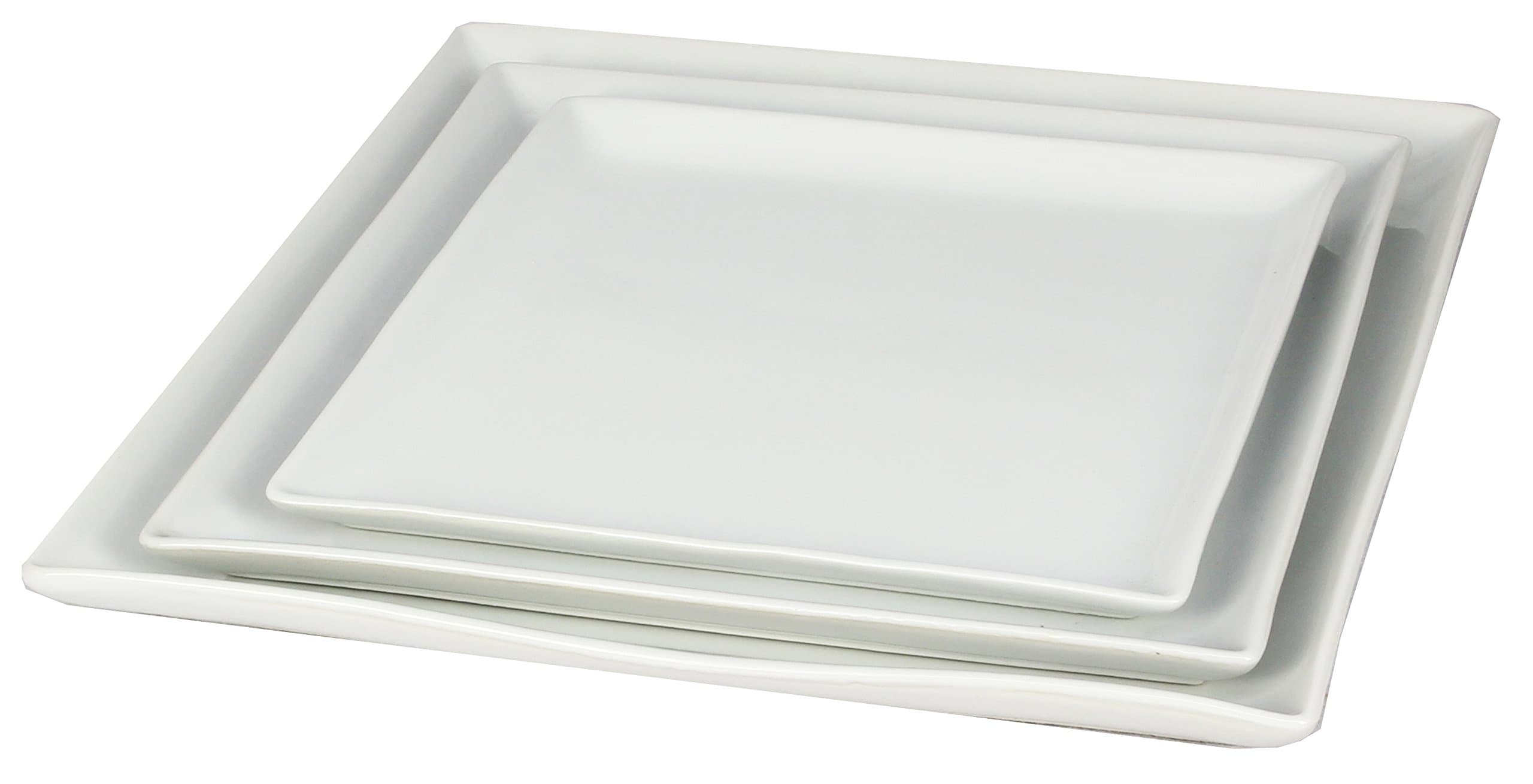 Borella Casalinghi 23970 Framework Plate, Ceramic, White