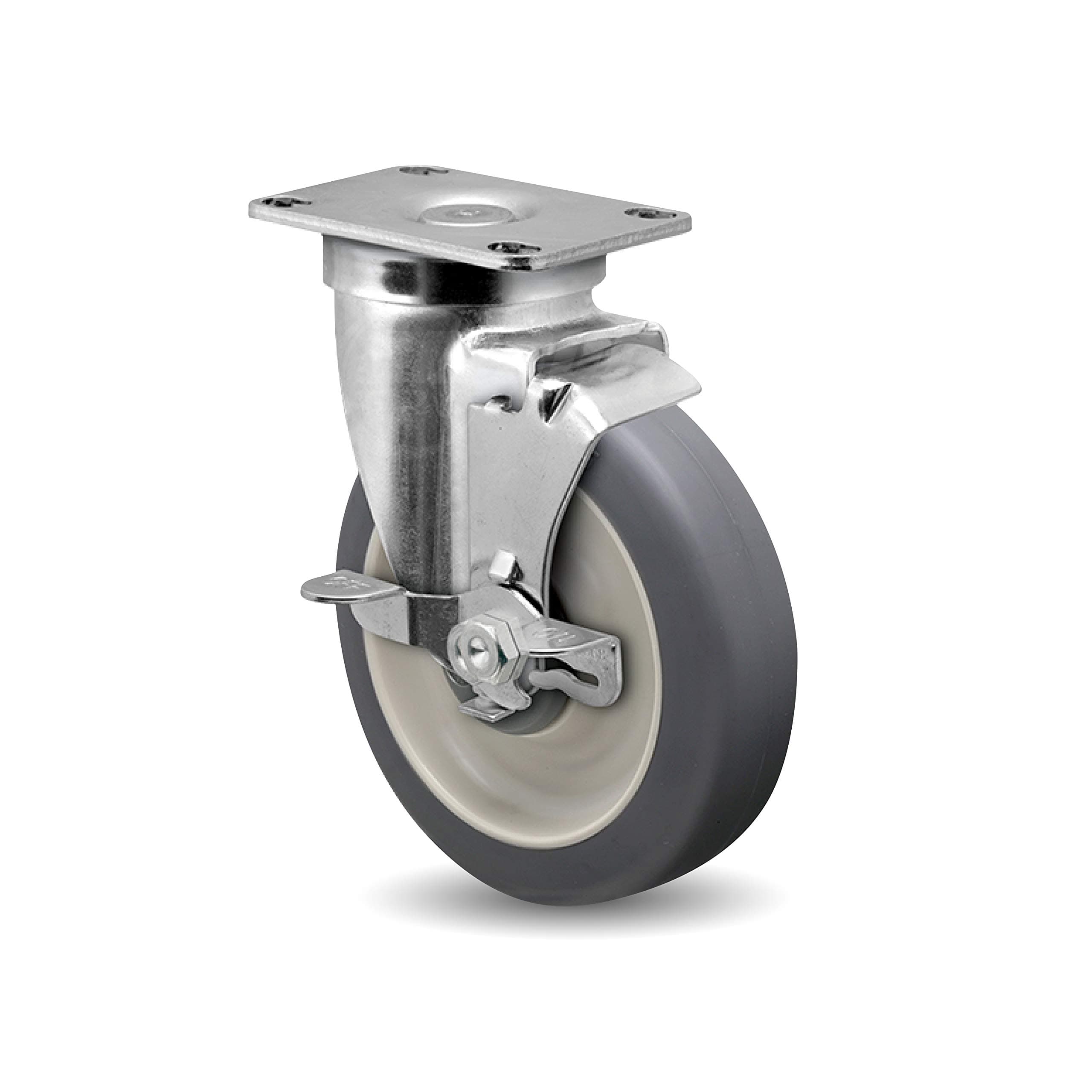 Linco 5” Chrome Locking Heavy Duty Caster Wheels