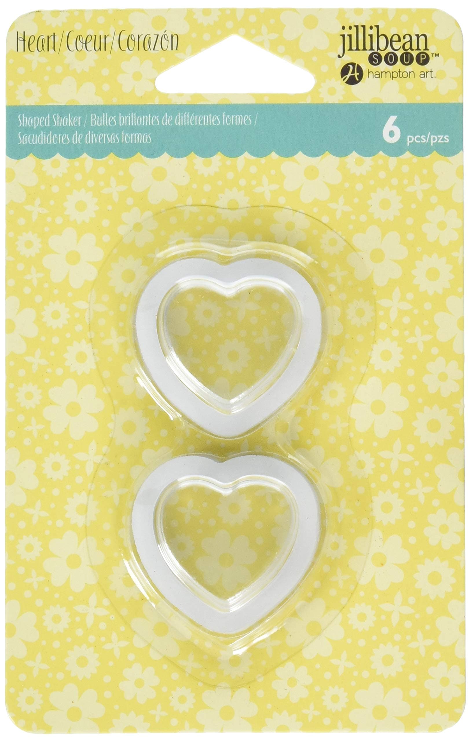 Hampton Art Small Heart, 6/Pkg Shaker Tag Insert