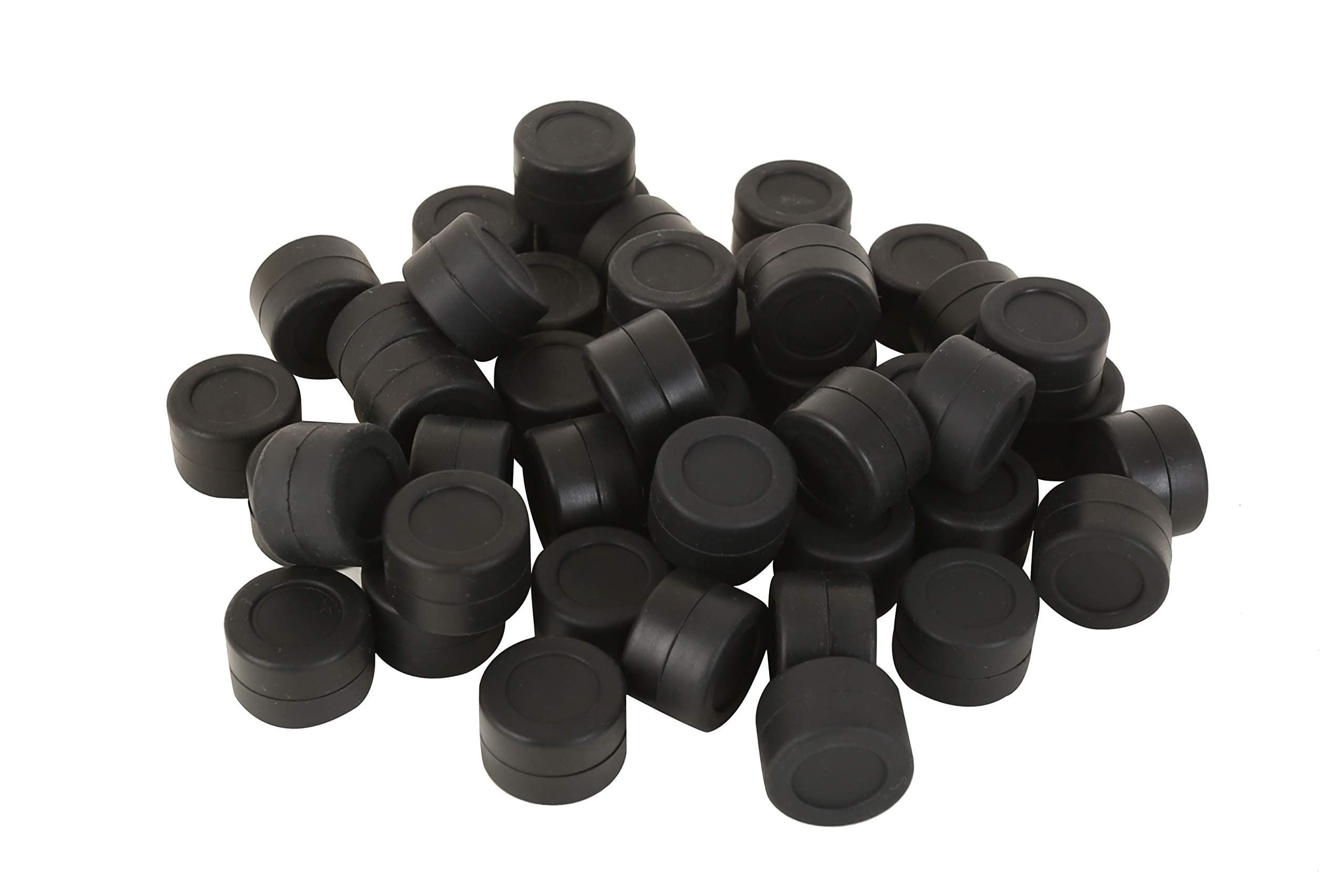 100pcs Non-Stick Silicone Containers 3ml Multi Use Storage Jars Cream Emulsion Bottles (Black)