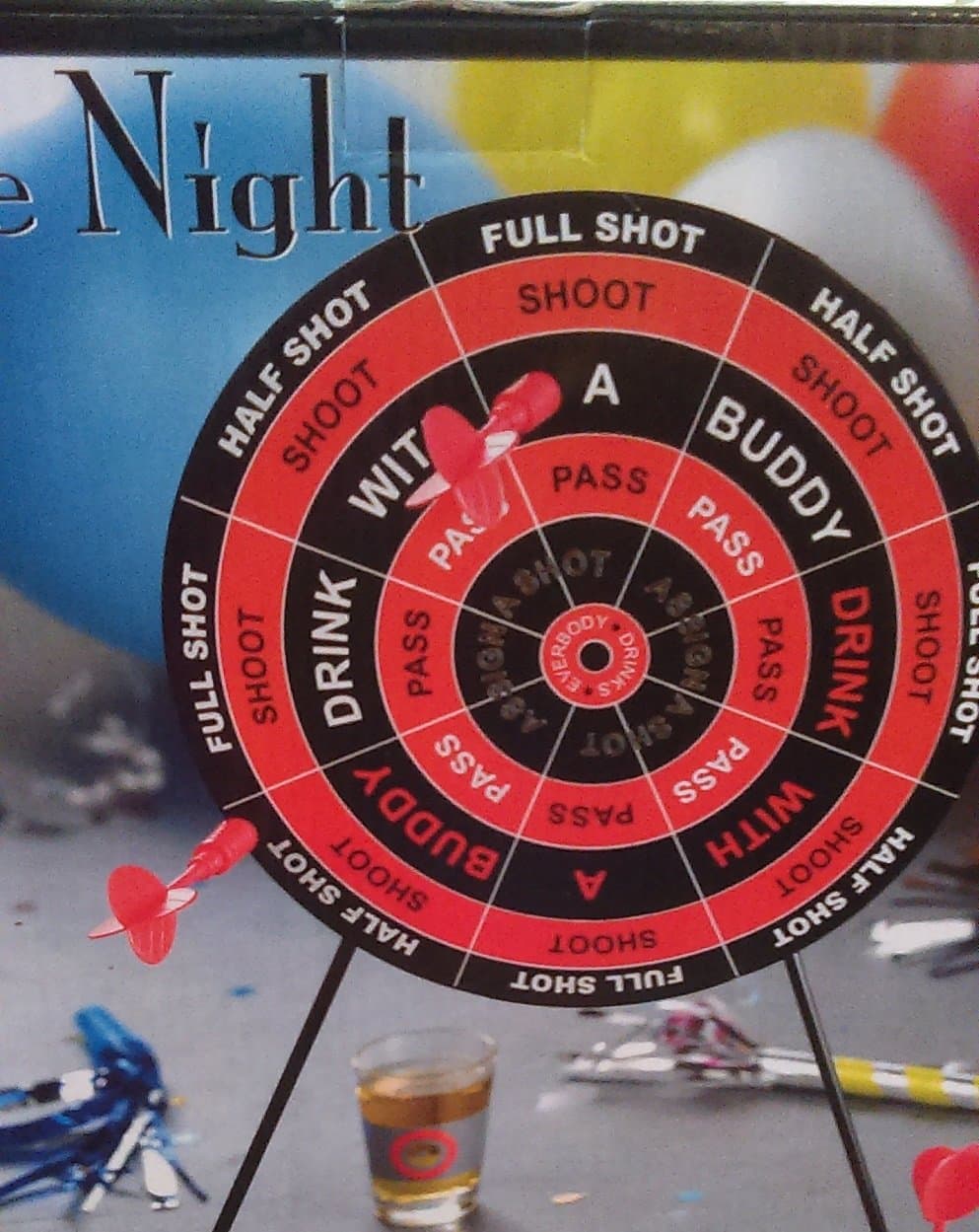 Game Night Shot Glass Dart Set