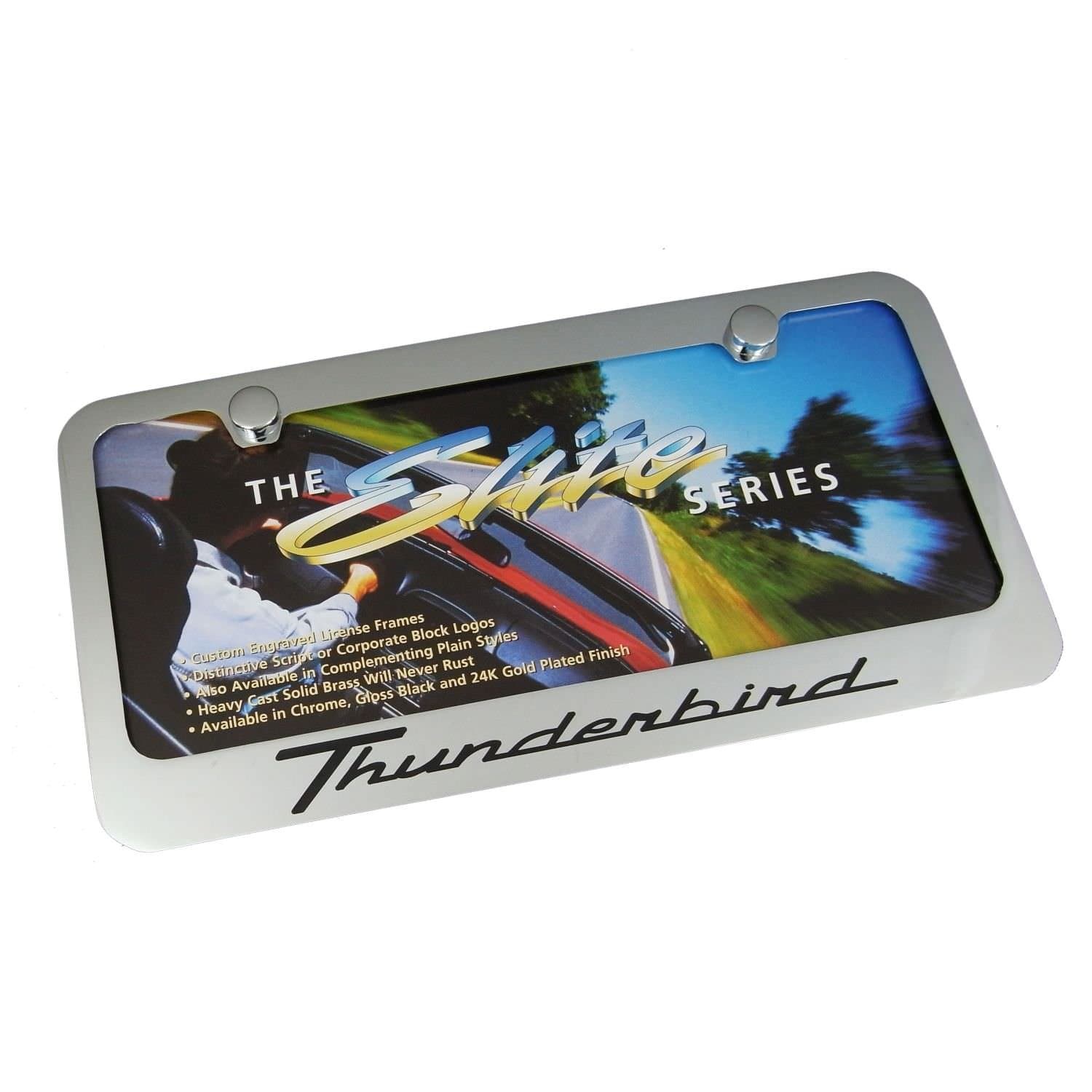 Ford Thunderbird Chrome Metal License Plate Frame