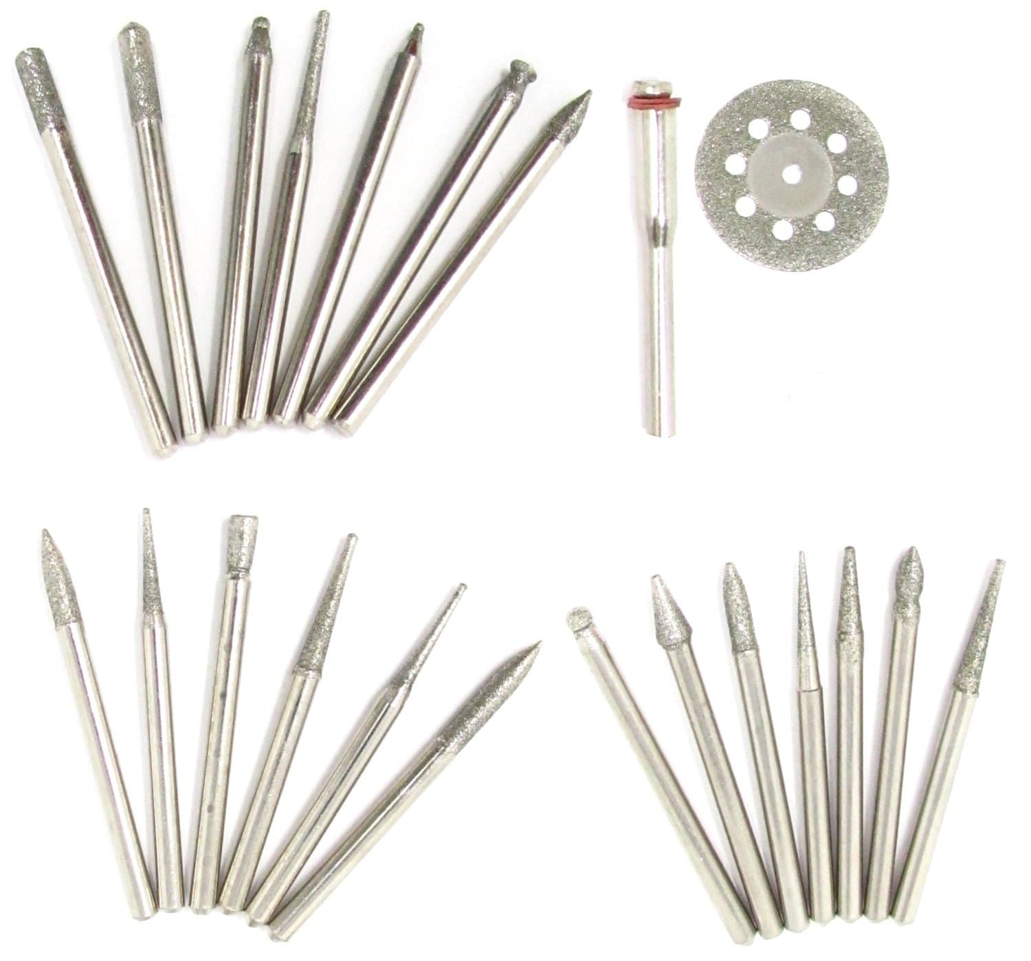 22pc Diamond Cutting and Engraving Rotary Tool Accessory Kit