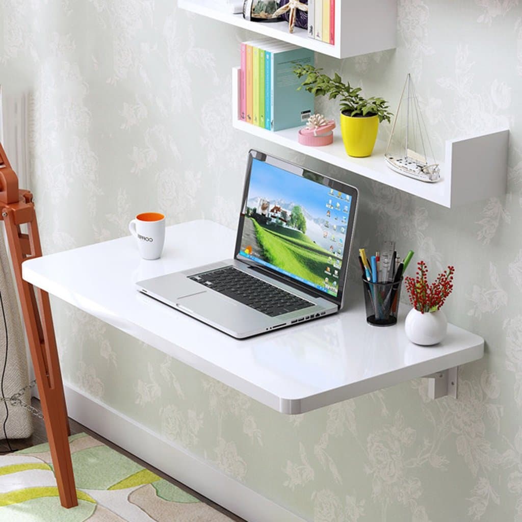 SPLY DTEM Folding Table Folding Table Dining Table Home Small Apartment Invisible Wall Hanging Table Wall Desk Kitchen Console Simple Computer Desk (Size : 11040cm)