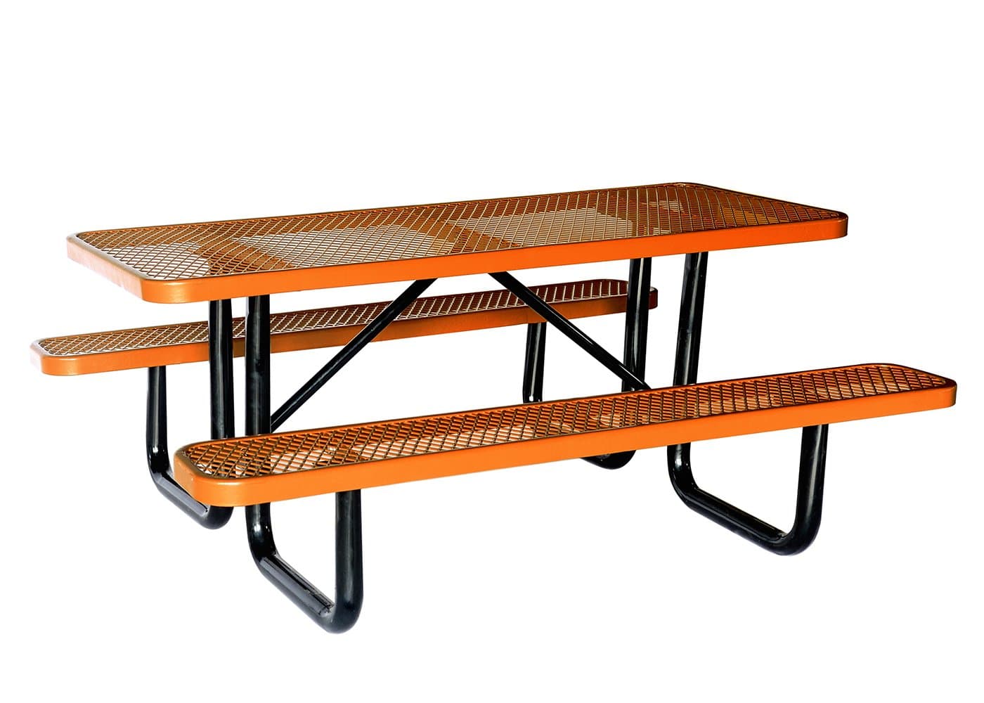 Lifeyard Metal Picnic Table, Rectangular, 72inch, Brown, Heavy Duty,!