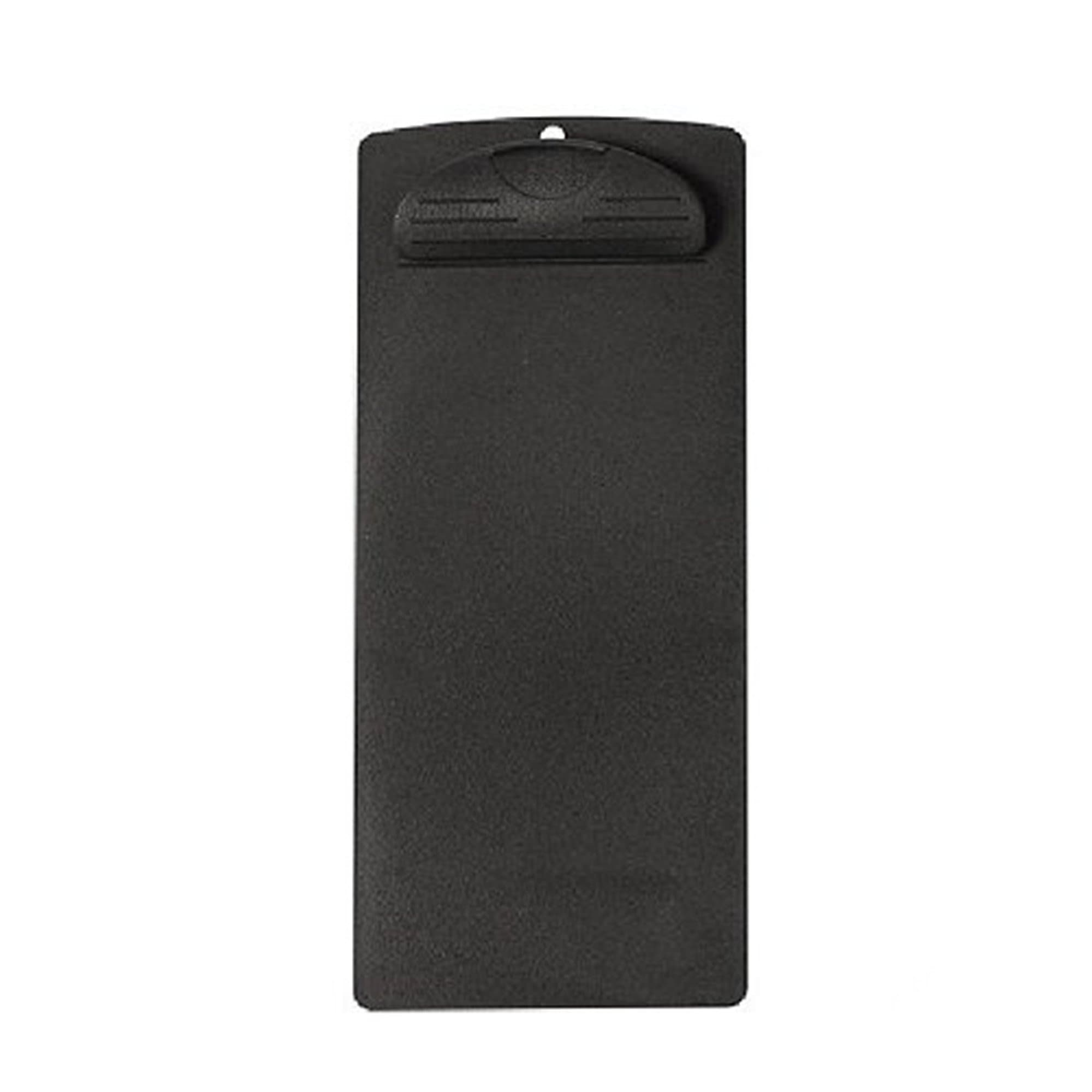 HERF Plastic Clipboard Use to Clip Menu Or Storage Papers, 3x7", Small, Black