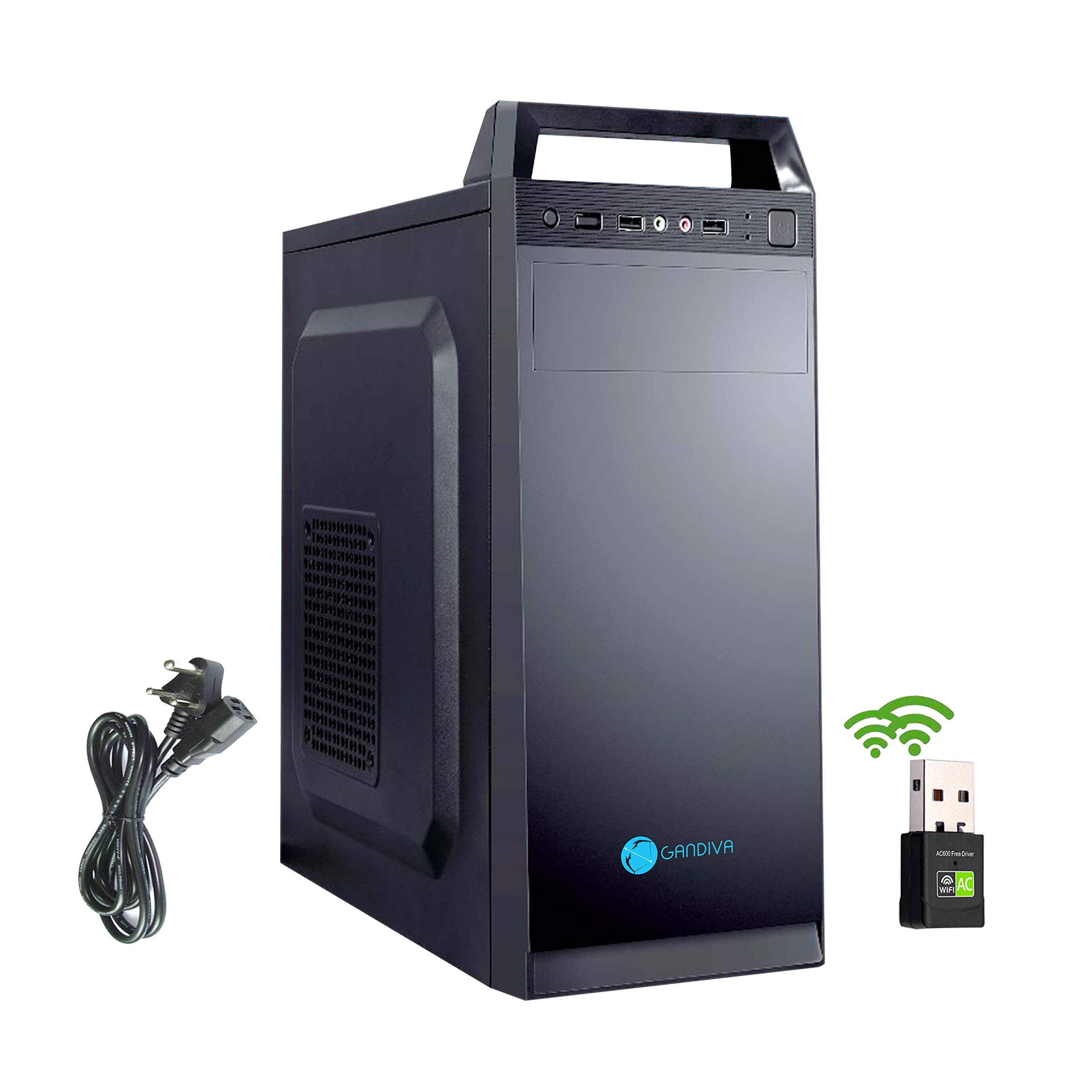 Gandiva Ci5 Assembled CPU (Core i5 First Generation Processor / H55 Intel chipset Motherboard / 8 GB DDR3 RAM / 500 GB HDD/Without DVD Drive/WiFi/Preinstalled Windows 7 Trial Version)