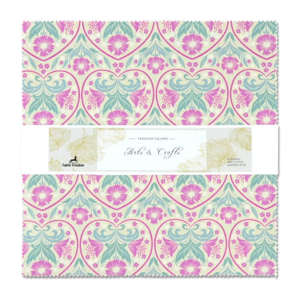 SEWCRAFTE 42 Pre Cut Fabric Squares Bundle, Layer Cake Fabric for Quilting, Sewing, Art & Craft Design - (10" W x 10" L)