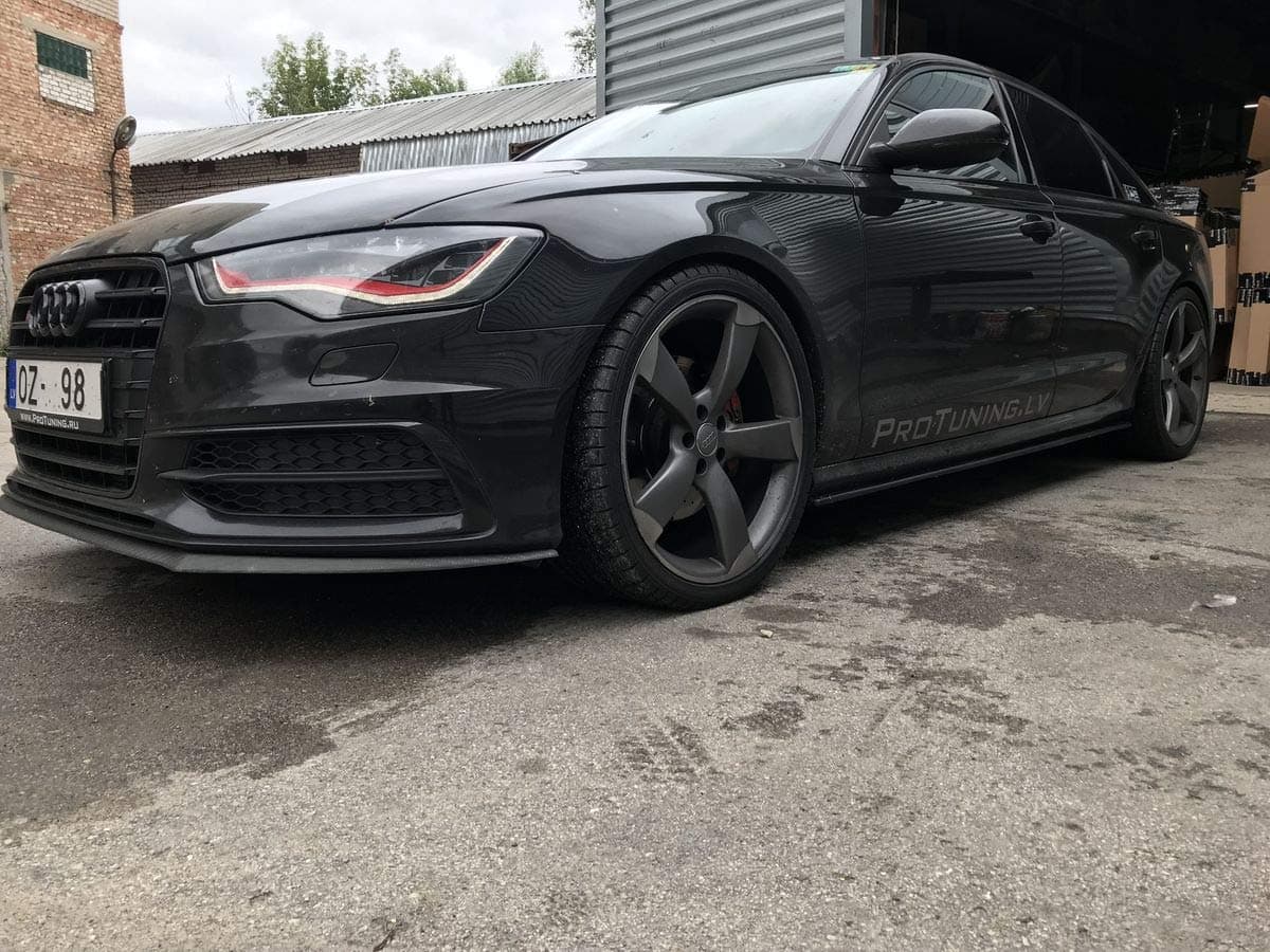 ABS Gloss Plastic P-Performance Side Skirt Blades For C7 4G