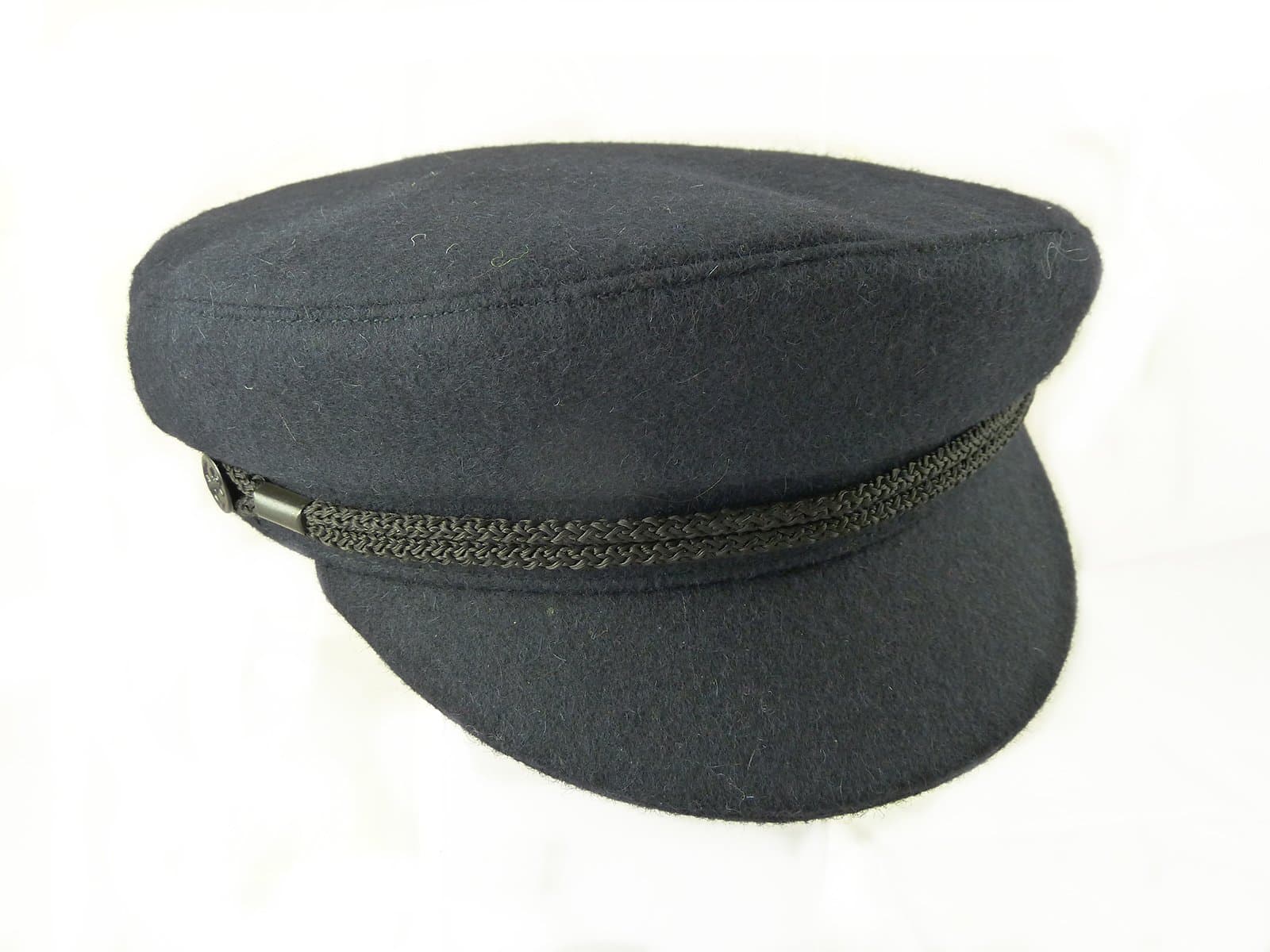 Genuine Breton Navy Wool Cap - Plain, Without Braid