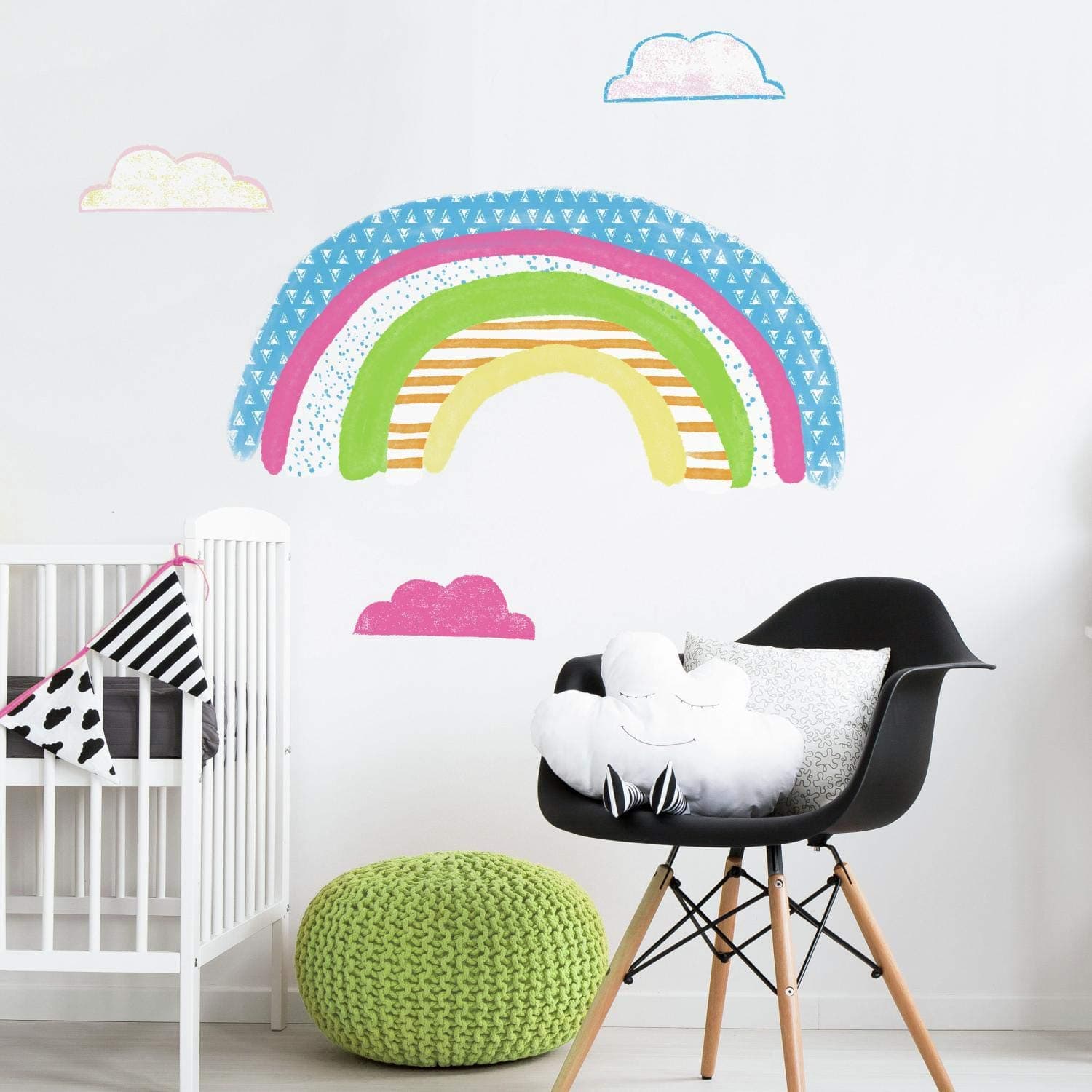 RoomMates Pattern Rainbow Peel And Stick Giant Wall Decals