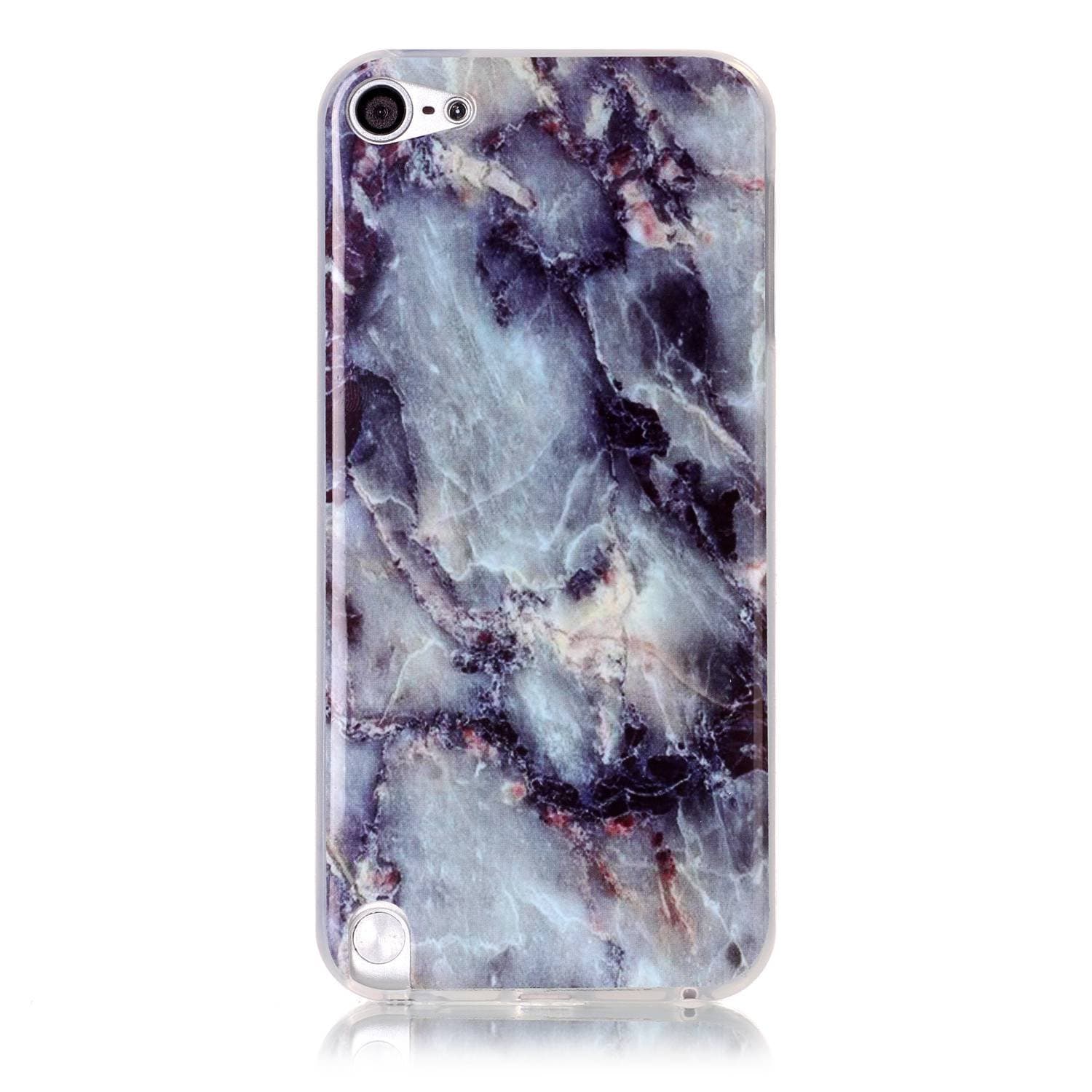 Pod 5 case,iPod Touch 6 Case,New Arrival Gray White Marble Texture Design Clear Bumper TPU Soft Case Rubber Silicone Skin Cover for Apple iPod Touch 5th/6th Generation