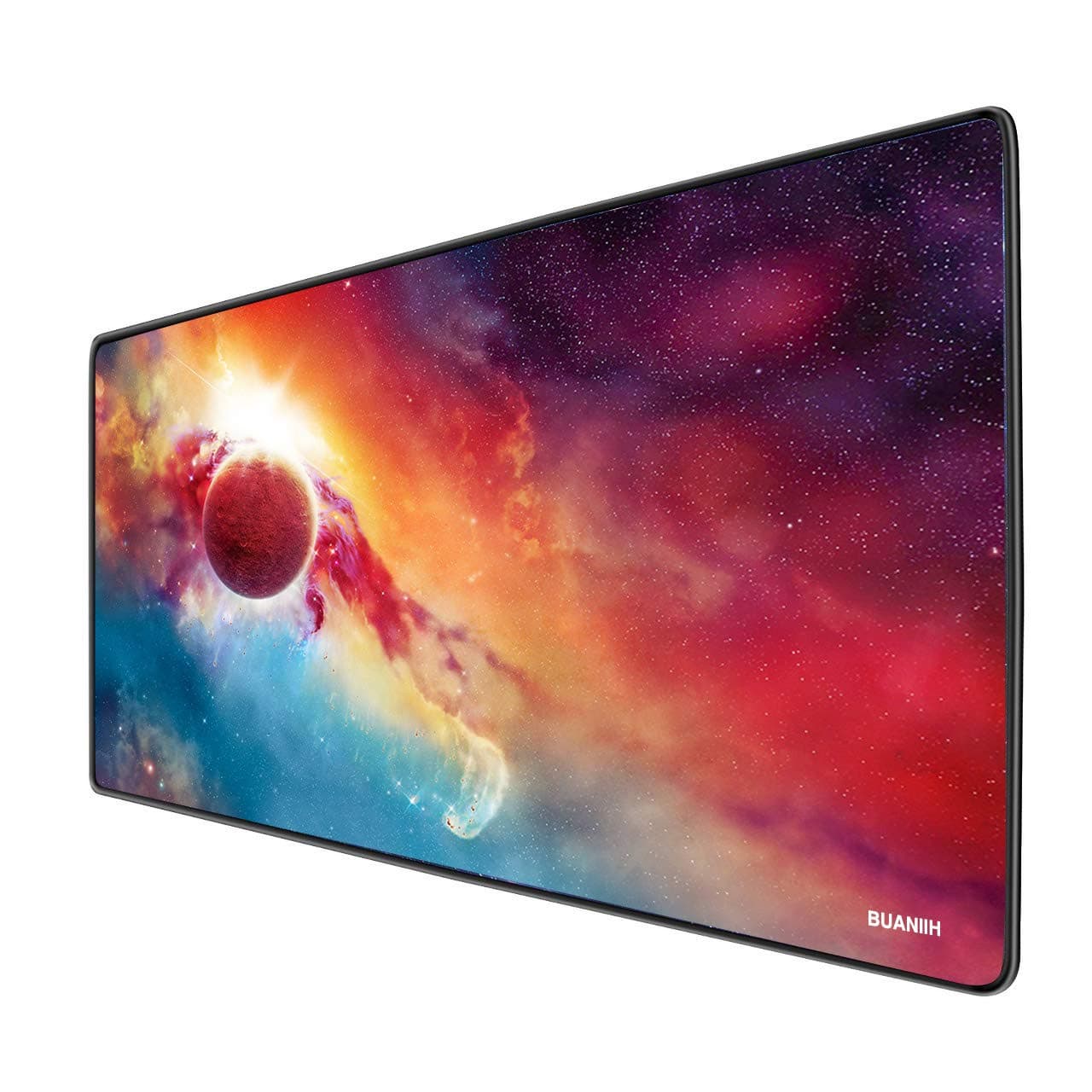 Extended Gaming Mouse Pad, Thick Large (27.6"×11.8"×0.12") Computer Keyboard Mousepad Mouse Mat, Washable & Foldable, Durable Stitched Edges with Non-Slip Base, Ideal for Both Gaming