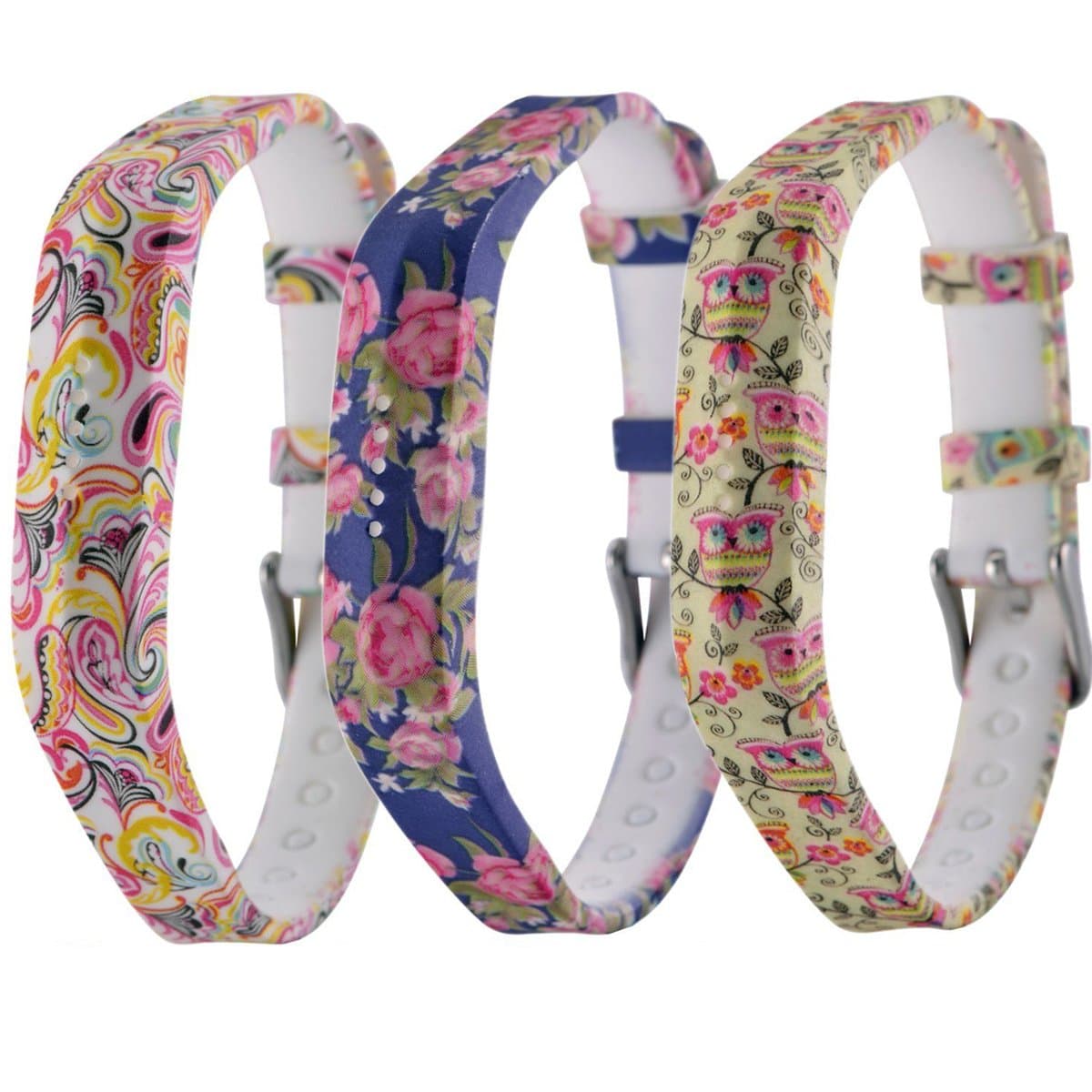 For Fitbit Flex 2 Wristband/Fitbit Flex 2 Band/Fitbit Flex 2 Bracelet/Fitbit Flex 2 Replacement Band, Colorful Jewelry Bead/Silicone Band Design