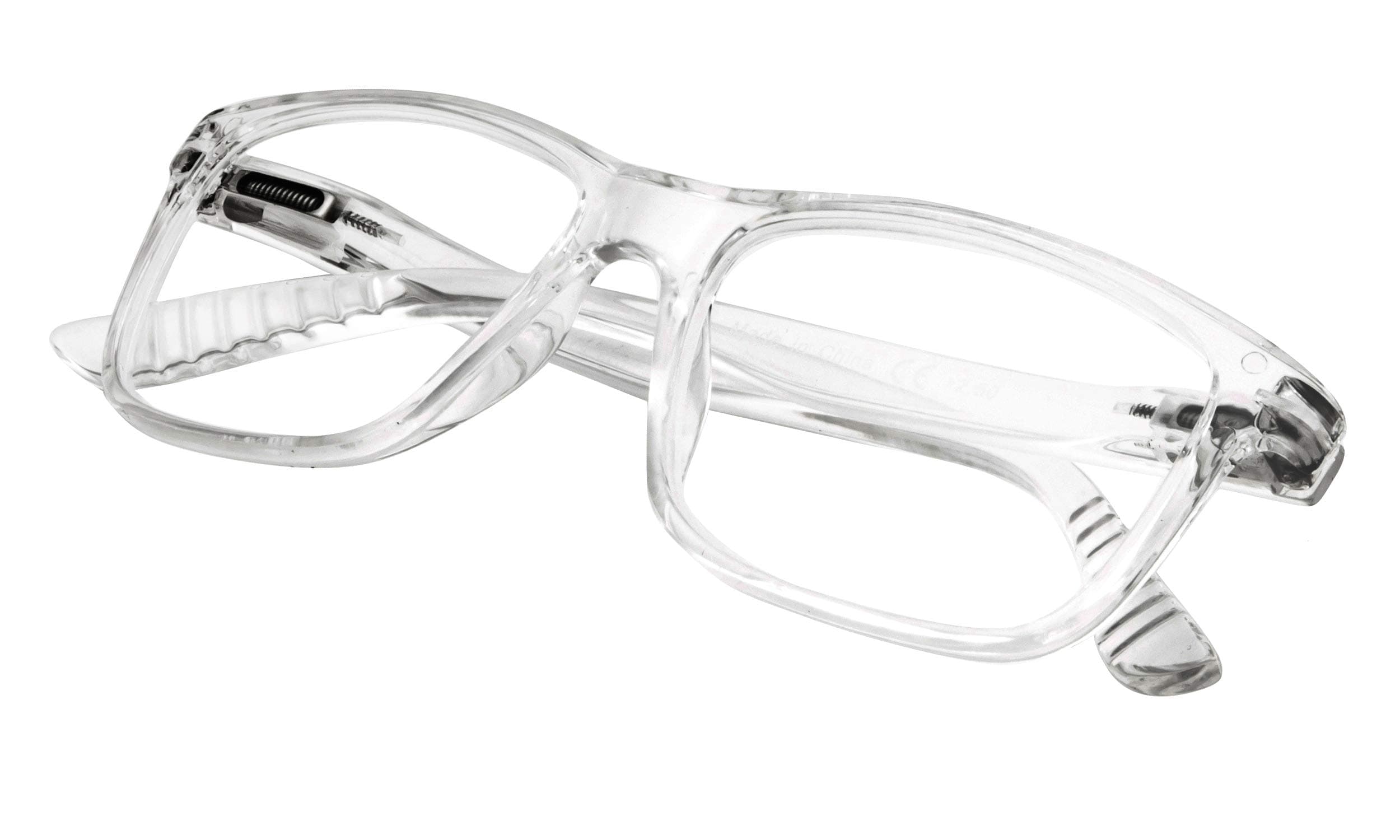 Classic Reading Glasses for Men Women - Rectangular Frame Readers - Spring Hinges Reading Eyeglasses