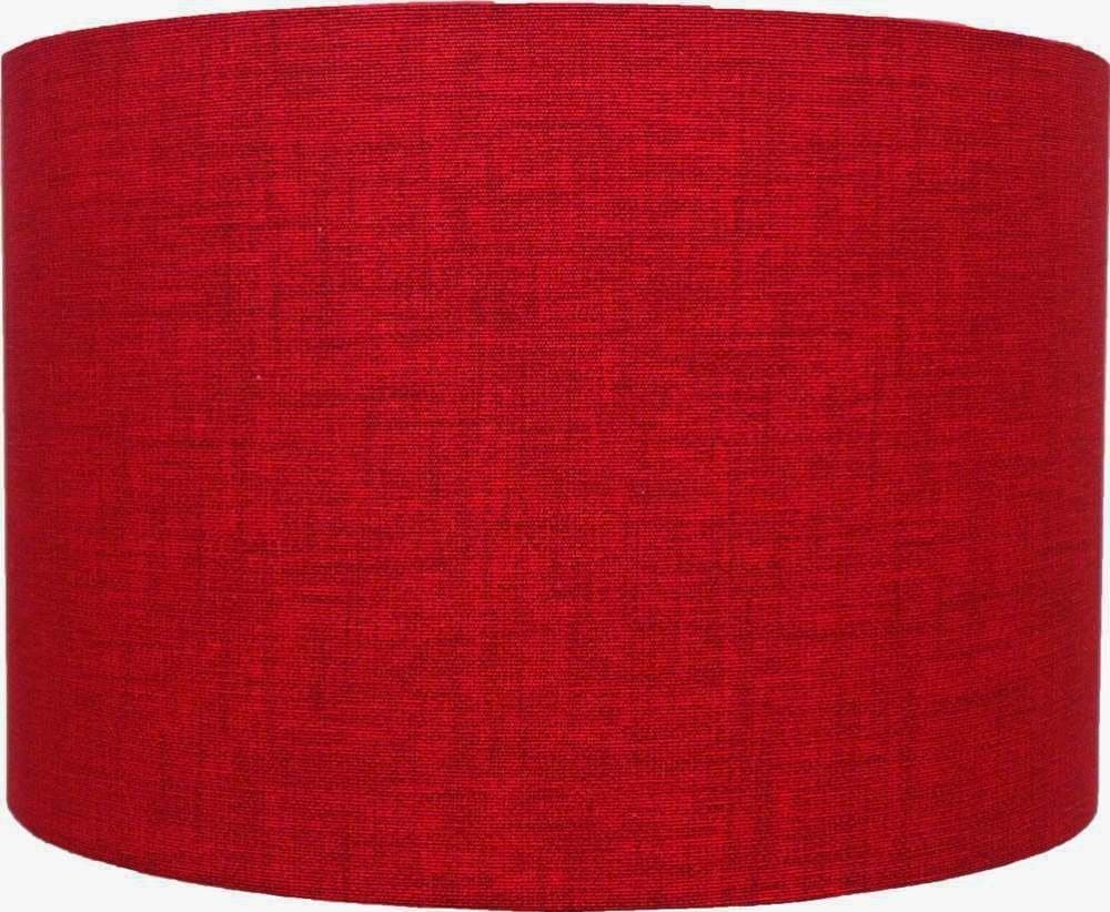 8" Red Linen Style Lampshade/Table Lamp/Ceiling Light