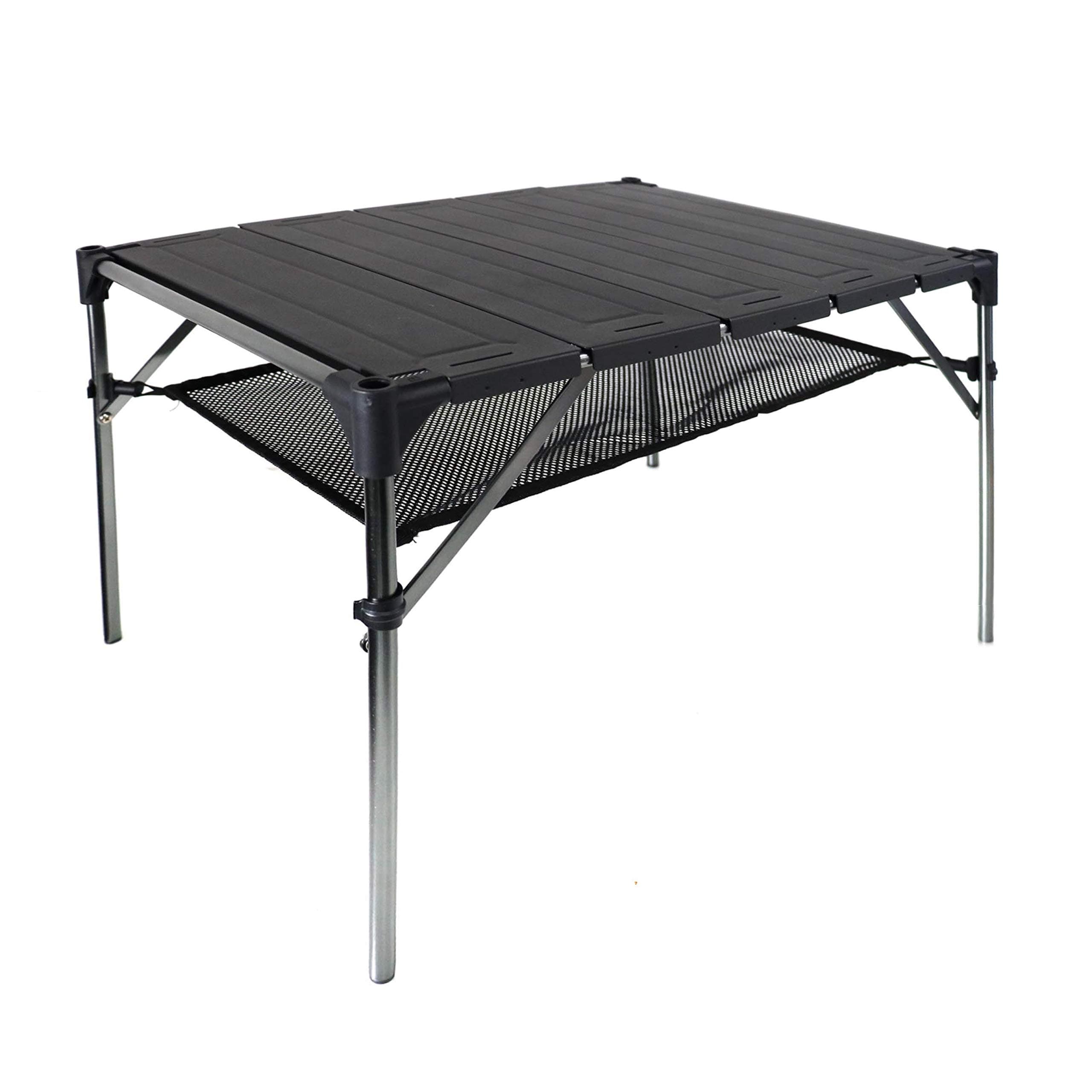 HYDDNice Portable Compact Lightweight Camping Table Aluminum Camping Folding Table for Outdoor Camping BBQ Picnic Playing Cards