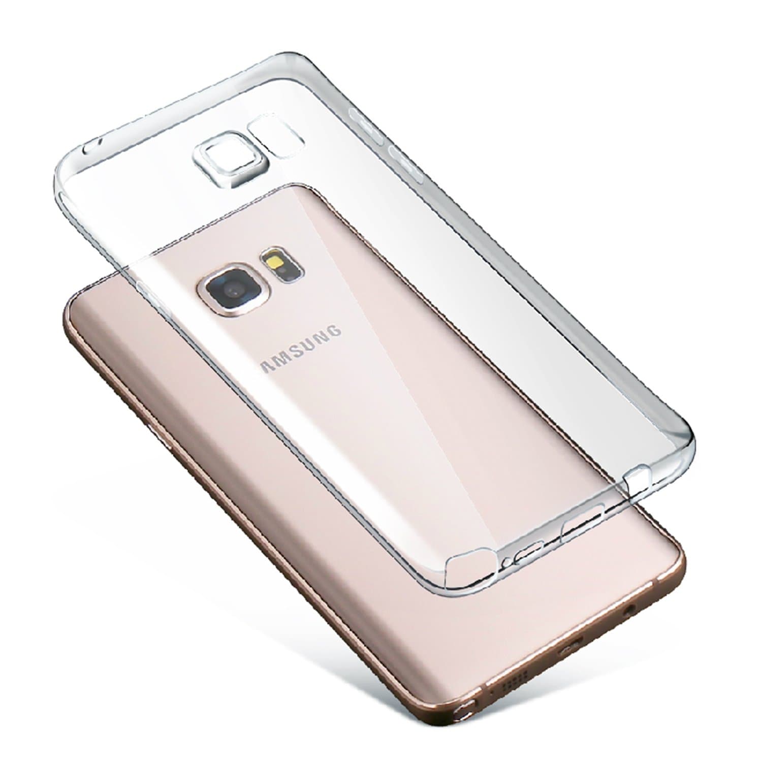 For Samsung Galaxy Note 5, White Zilant Transparent Protective Case Clear Lightweight Ultra Thin Slim Fit TPU Cover N920T, N920A, N9200