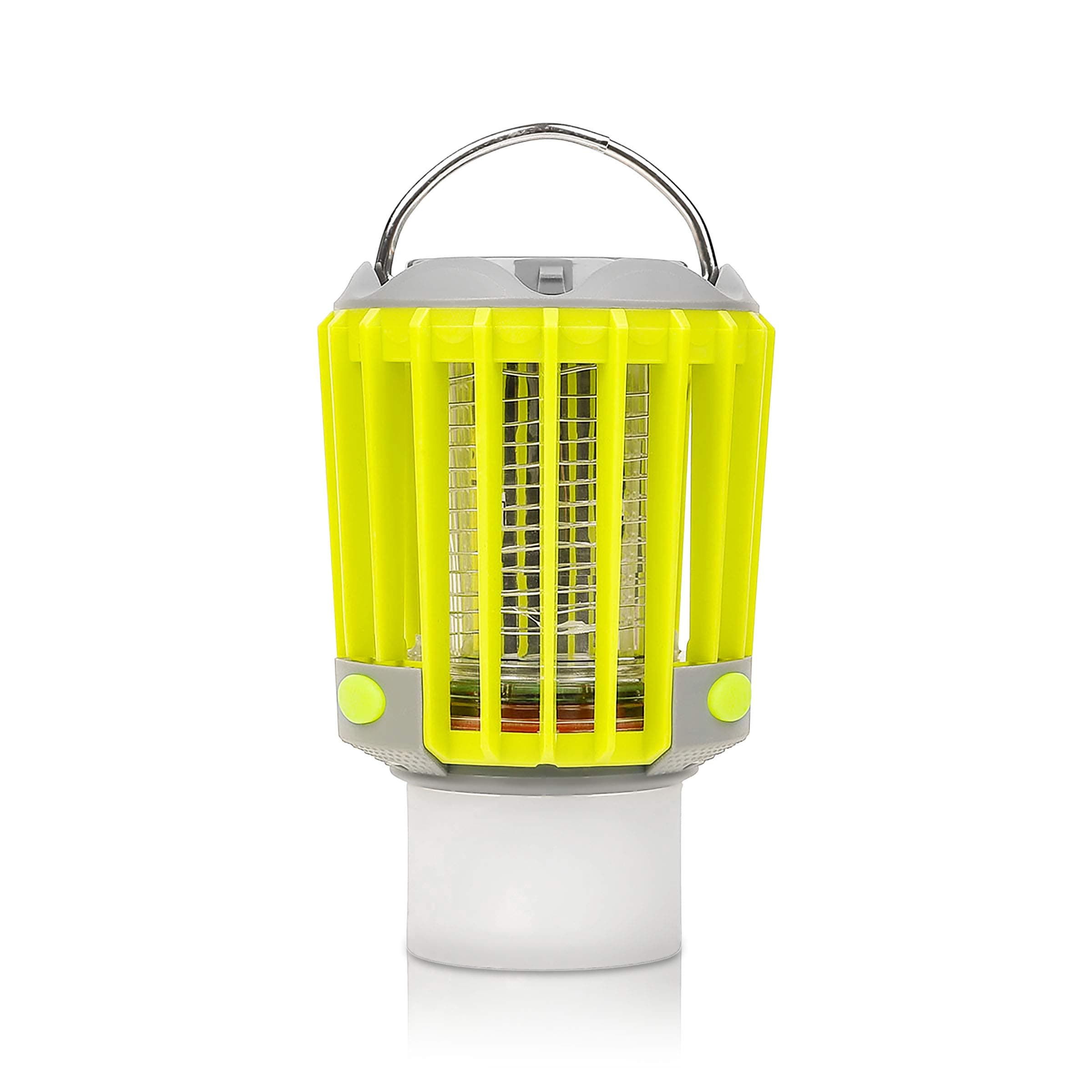 Camp Smart Bug Zapper with LED Flashlight and Lantern. 3-in-1 Rechargeable Mosquito Killer Lamp, Waterproof Handy Portable Compact Gear. Outdoors, Indoors, Camping, Hiking, Fishing, Traveling, Picnics