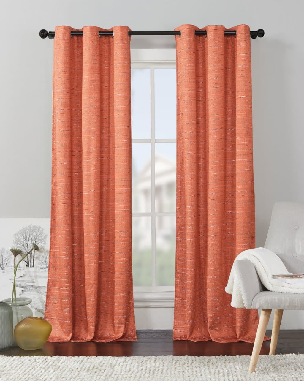 Home Goods Co. Black Out Panels (Double Panel) (Rust)