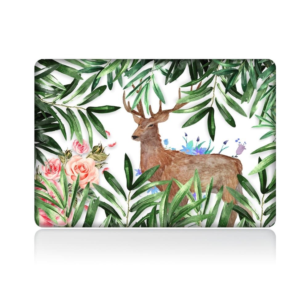Plastic Hard Case Snap On Laptop Cover for Apple MacBook Air 13.3 inches Model A1369 and A1466 (deer)