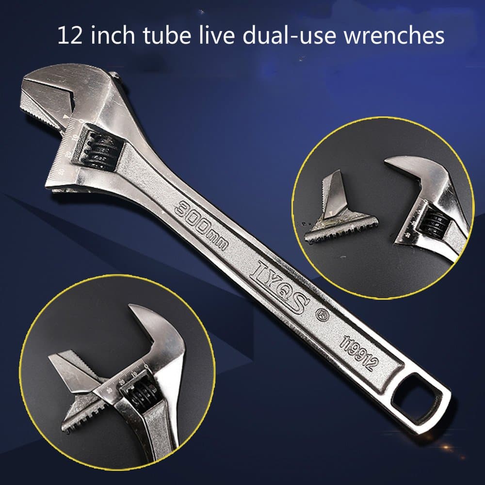 Spanner Wrench Adjustable 12 Inch Multi-function Remover Tool For Cars