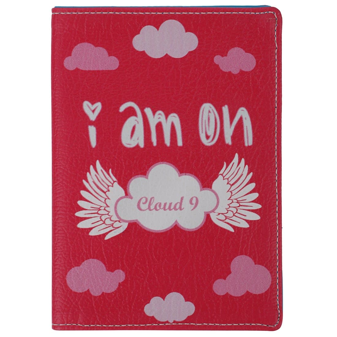 Thathing PU Leather Cloud 9 Pink Passport Wallet